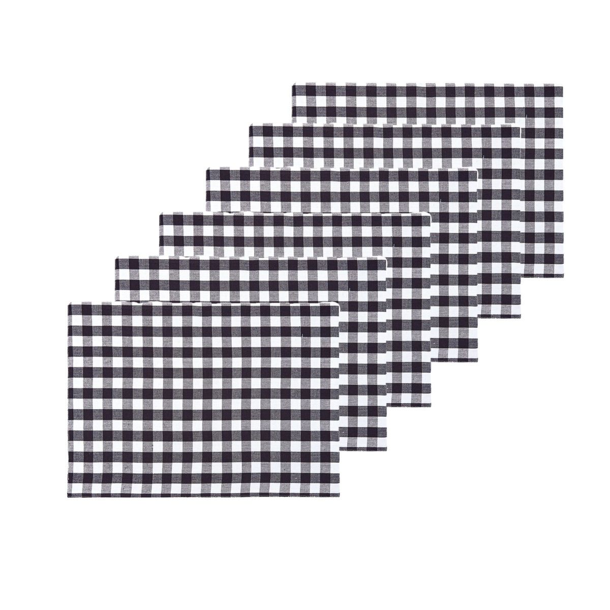 Ashford Black Placemat Set of 6