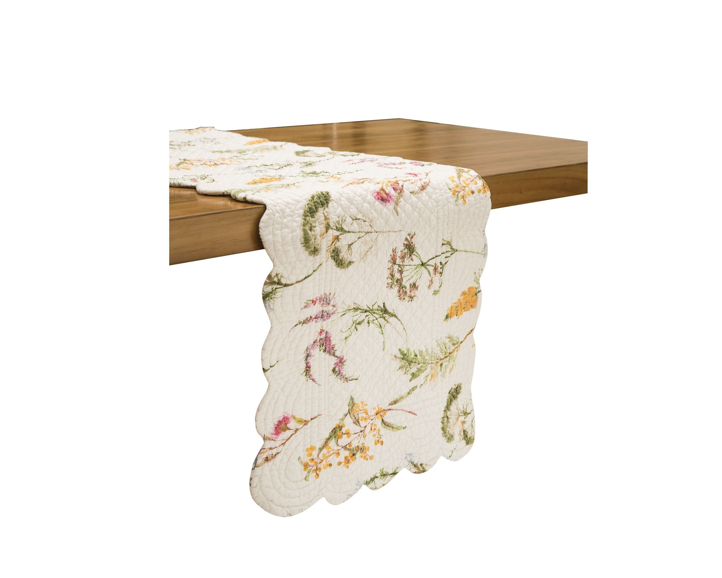 14" x 51" Genevieve Floral Table Runner