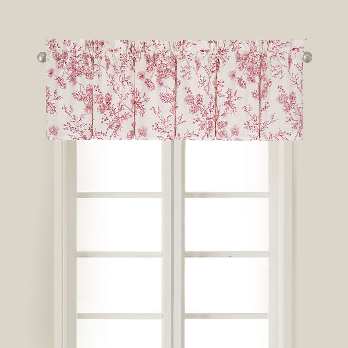 Evergreen Toile Valance Set of 2
