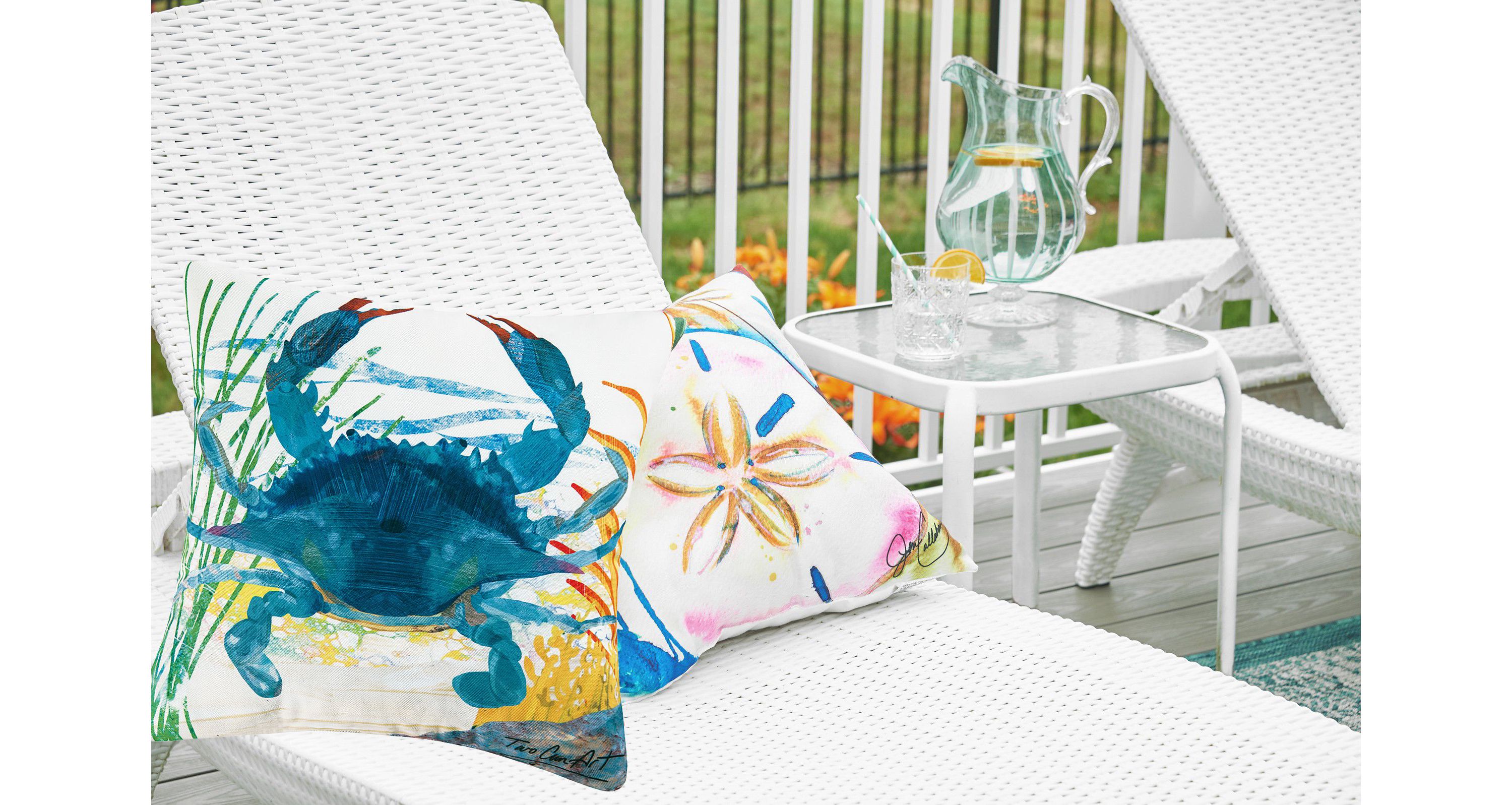 Colorful Crab Pillow
