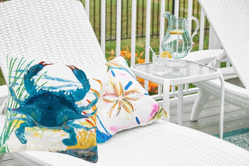 Colorful Crab Pillow