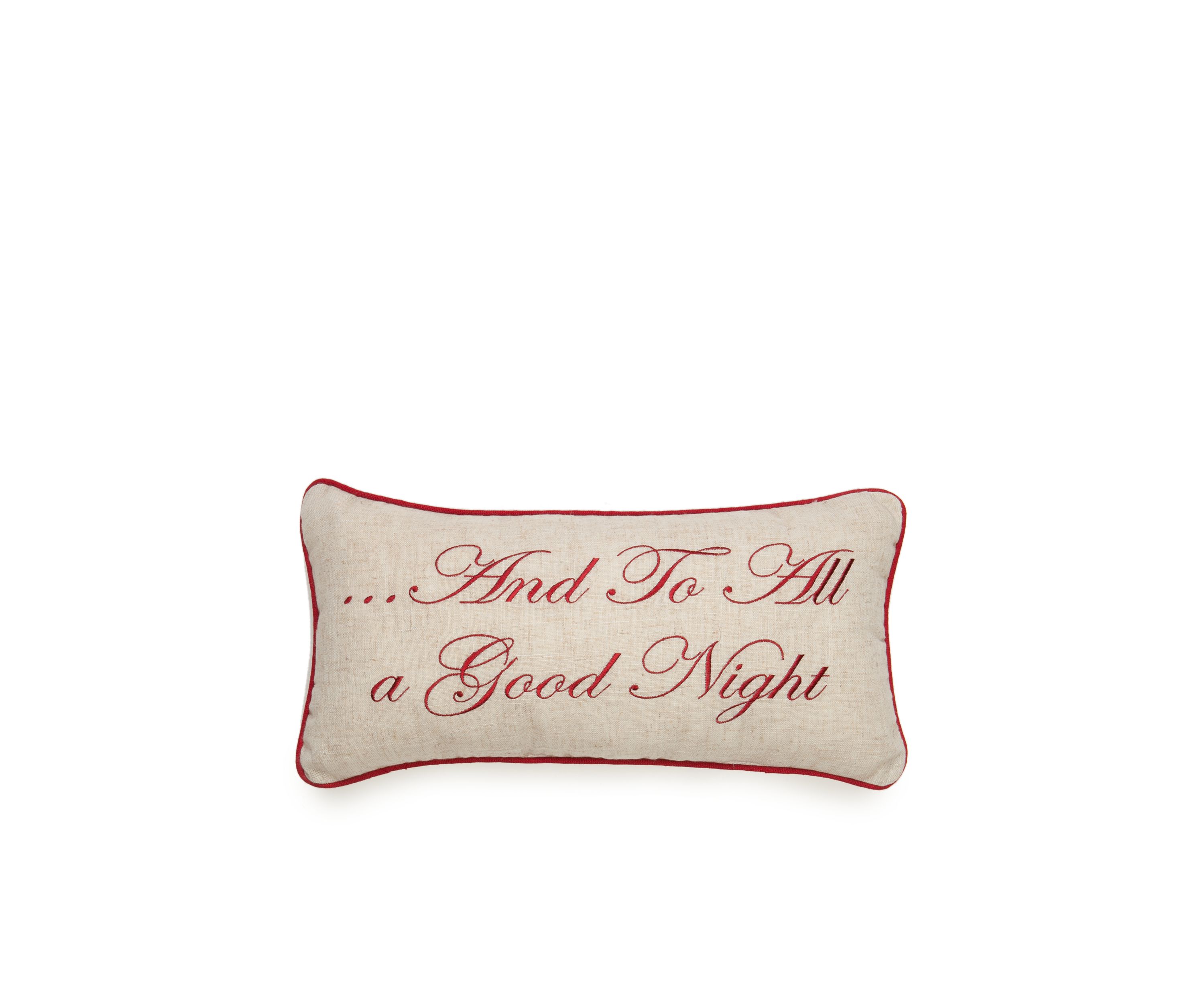 Pinewood Grove Goodnight Square Pillow 10-in. x 19-in.