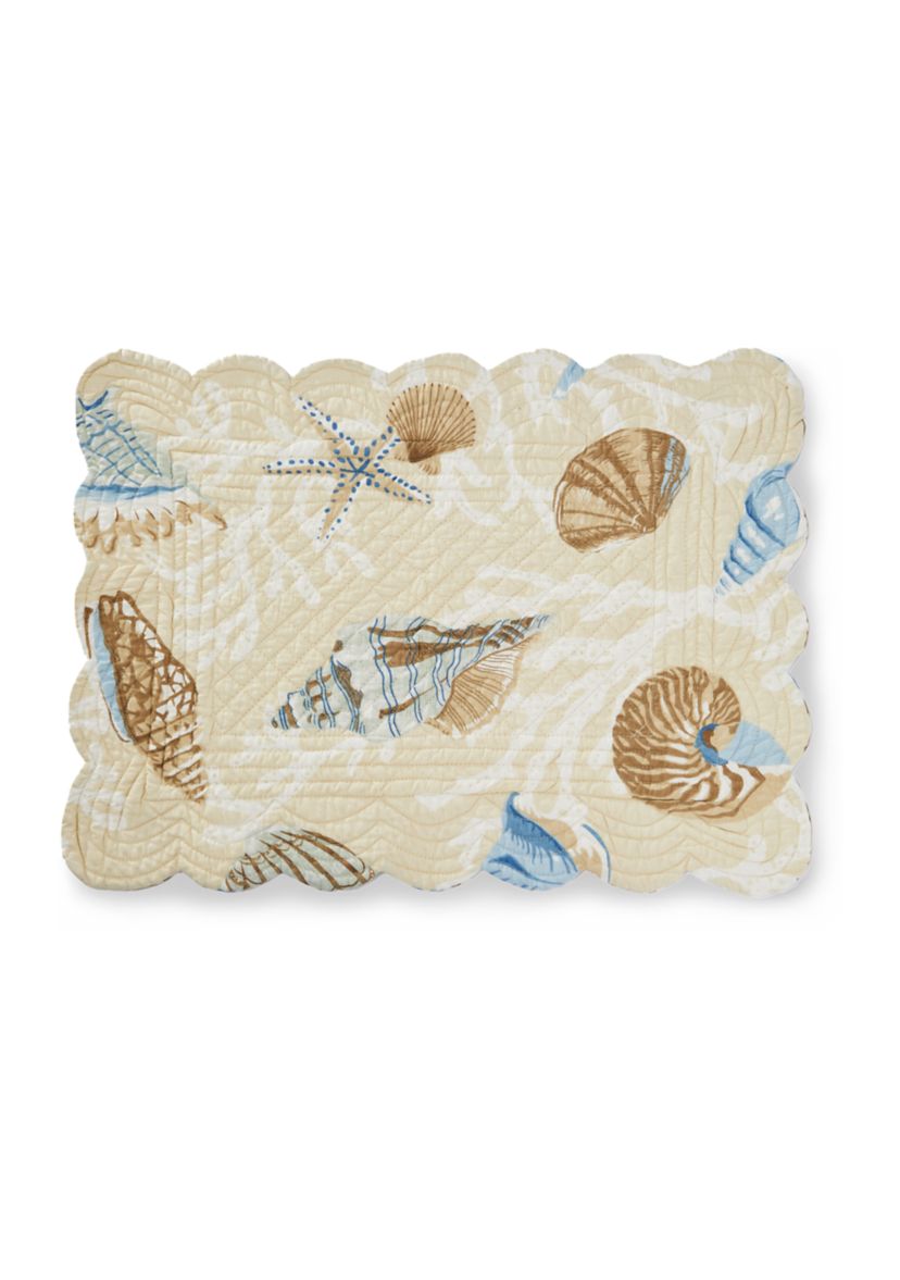 Quilted Scalloped Reversible Madeira Placemat