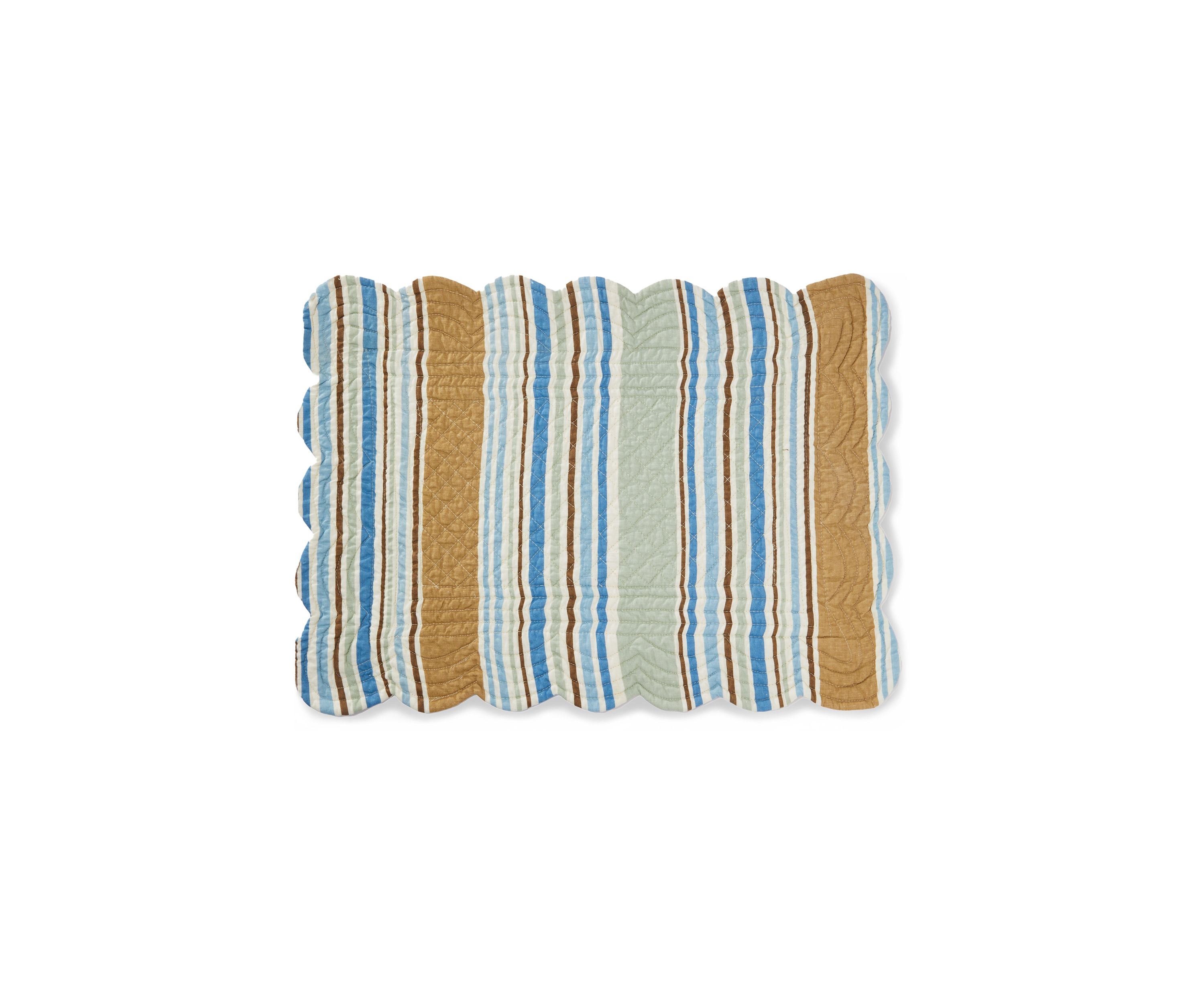 Quilted Scalloped Reversible Madeira Placemat