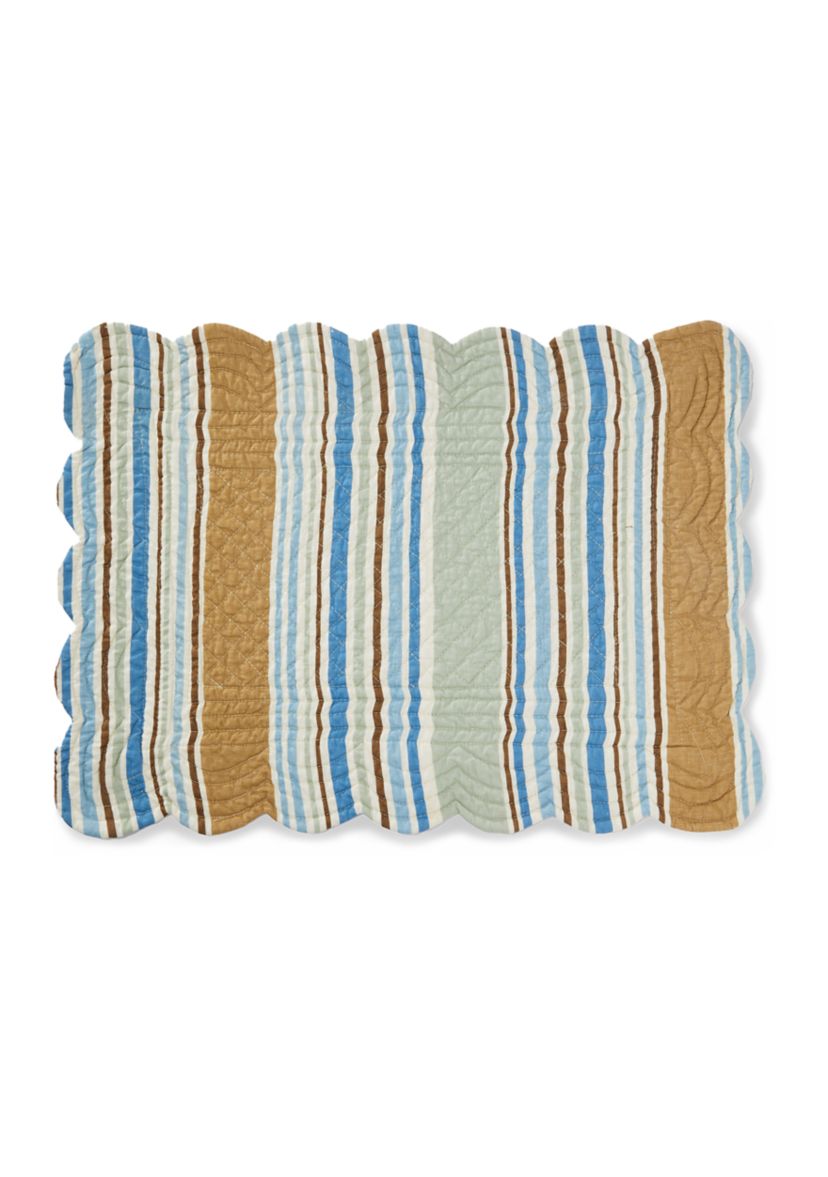 Quilted Scalloped Reversible Madeira Placemat