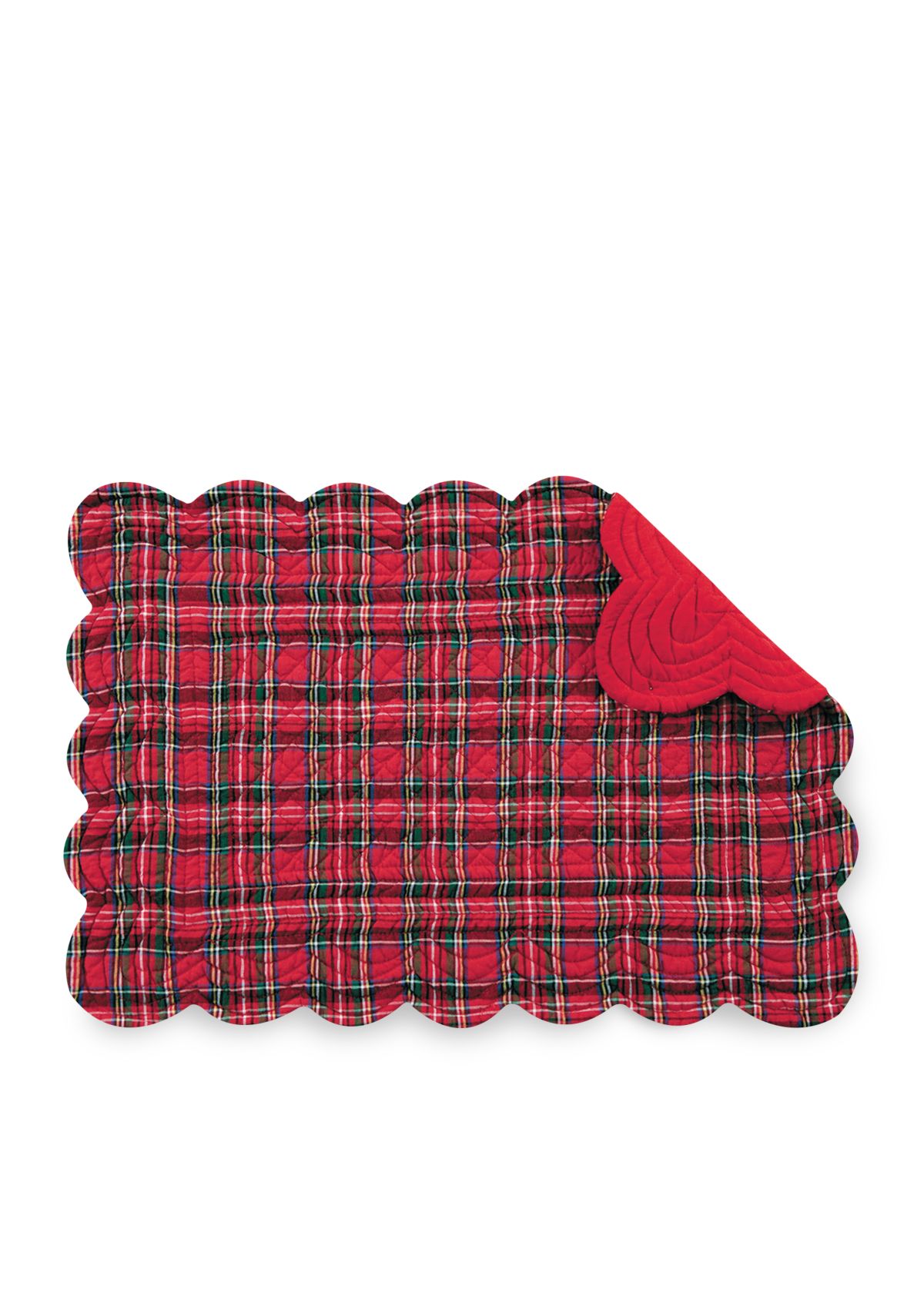 Plaid Reversible Quilted Placemat
