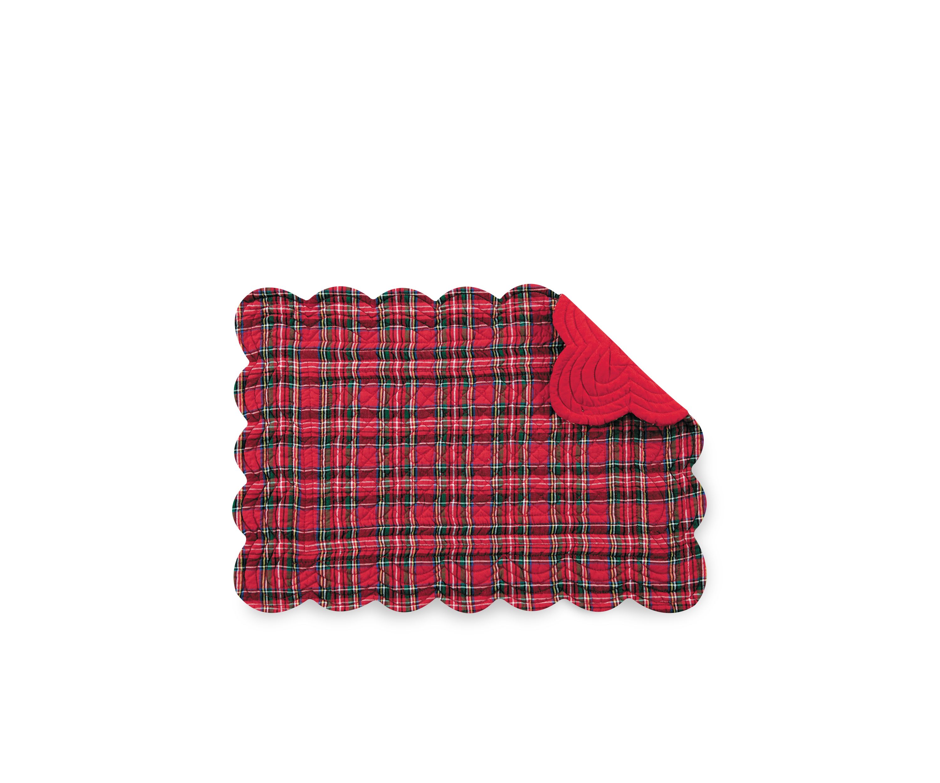 Plaid Reversible Quilted Placemat