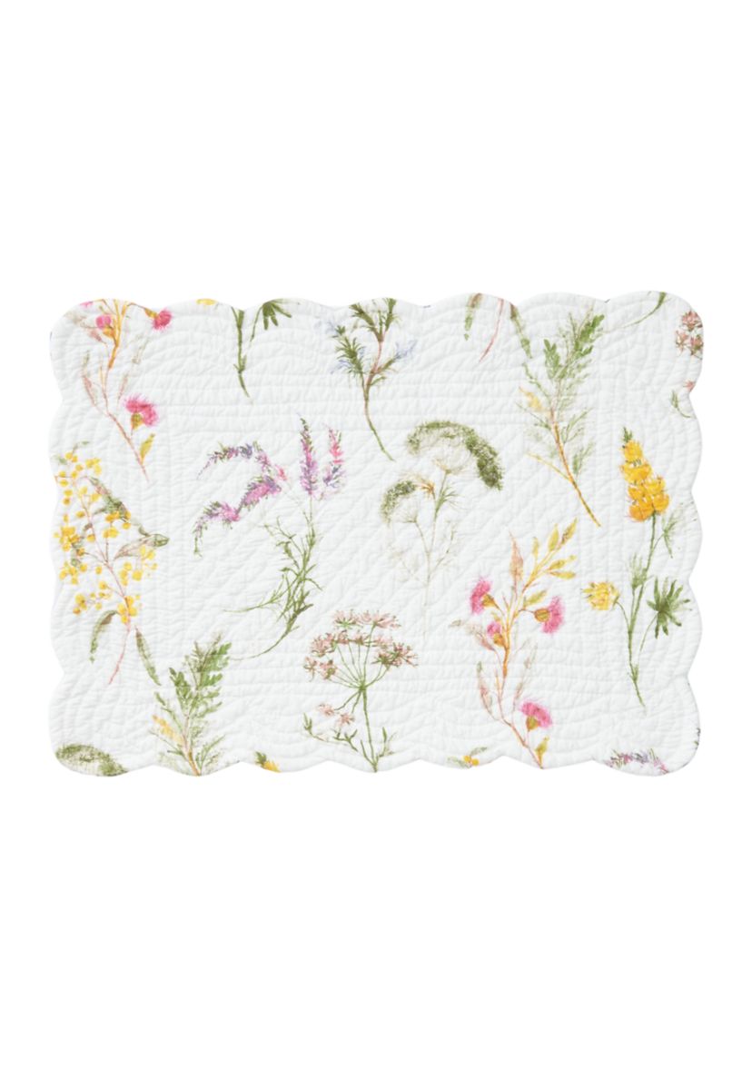 Genevieve Floral Scallop Placemat