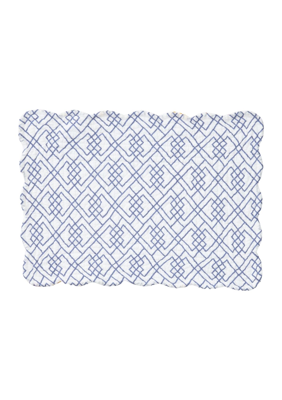 Genevieve Floral Scallop Placemat