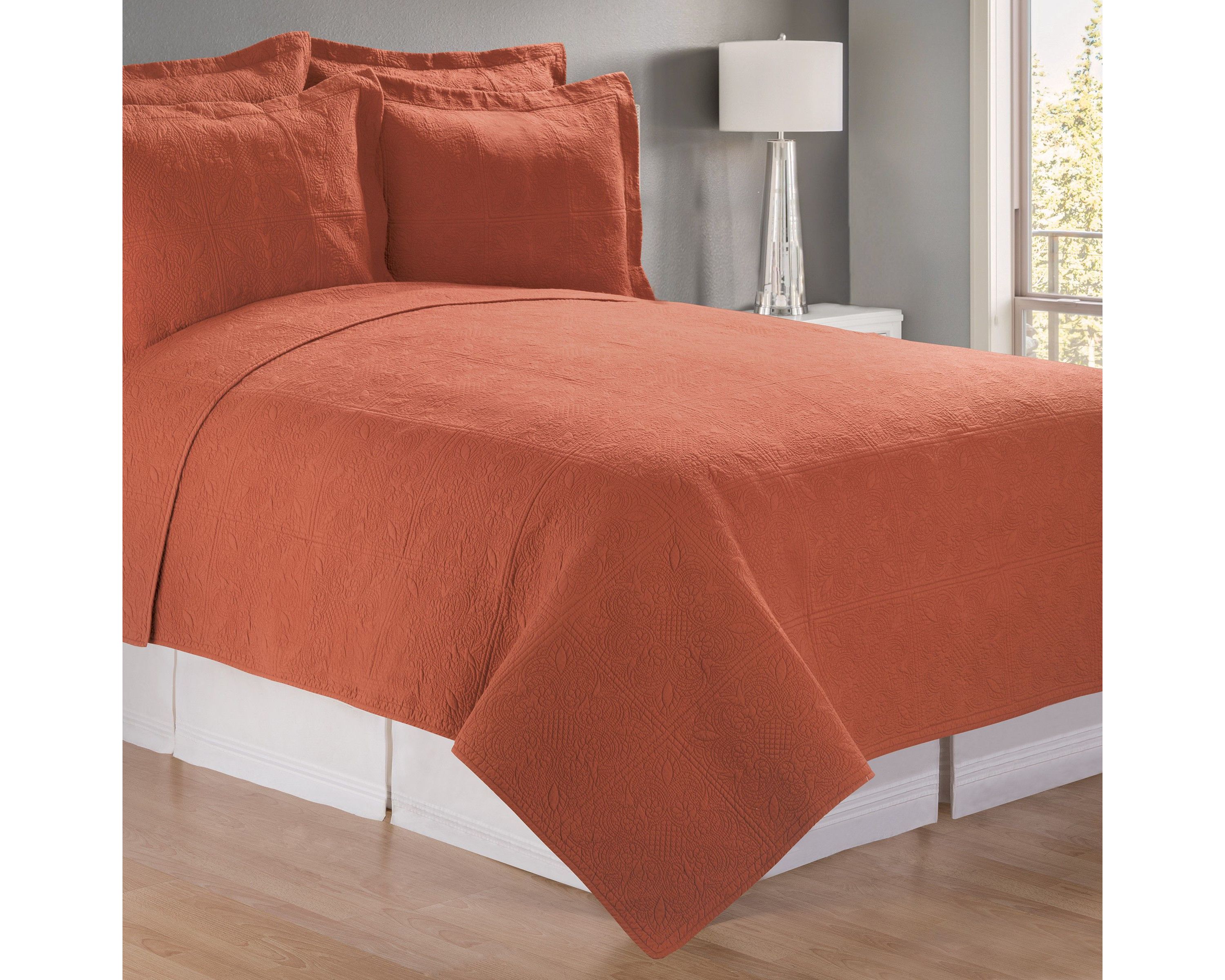 20" x 26" Terra Cotta Matelasse Standard Sham