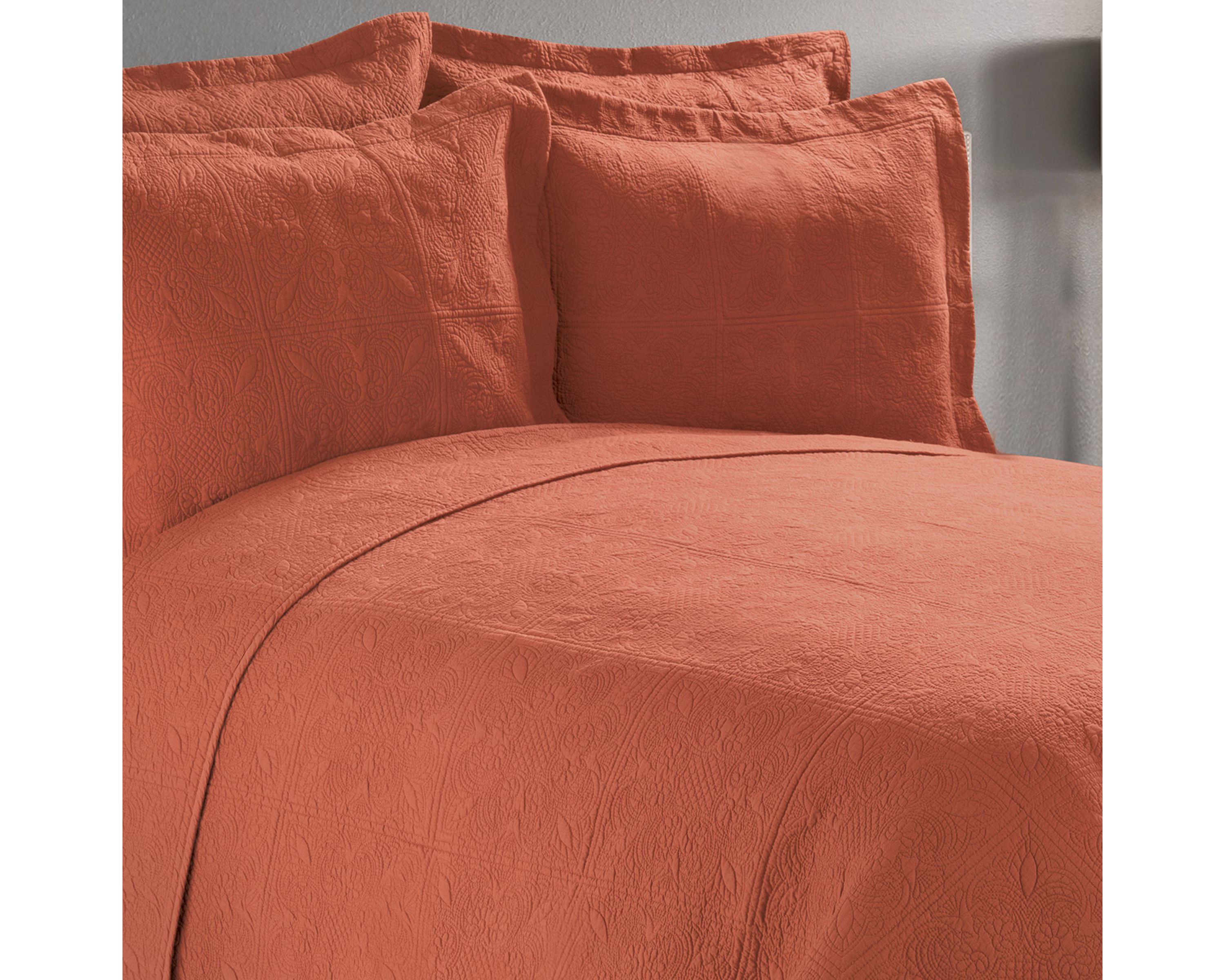 20" x 26" Terra Cotta Matelasse Standard Sham