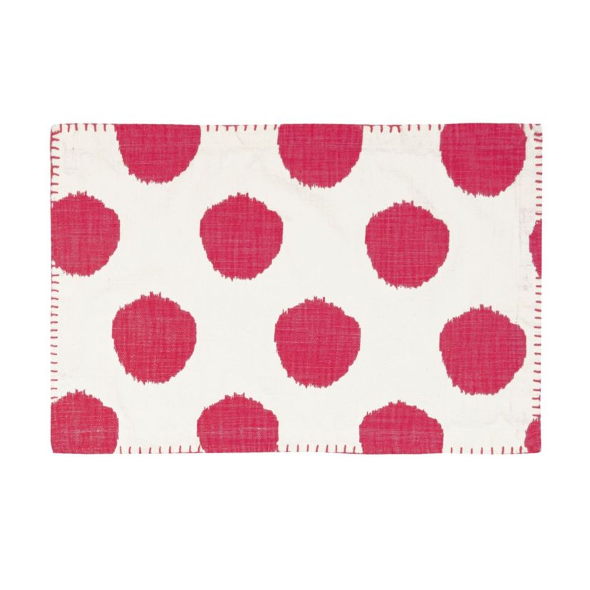 Ruby Dot Printed Placemat Set of 4