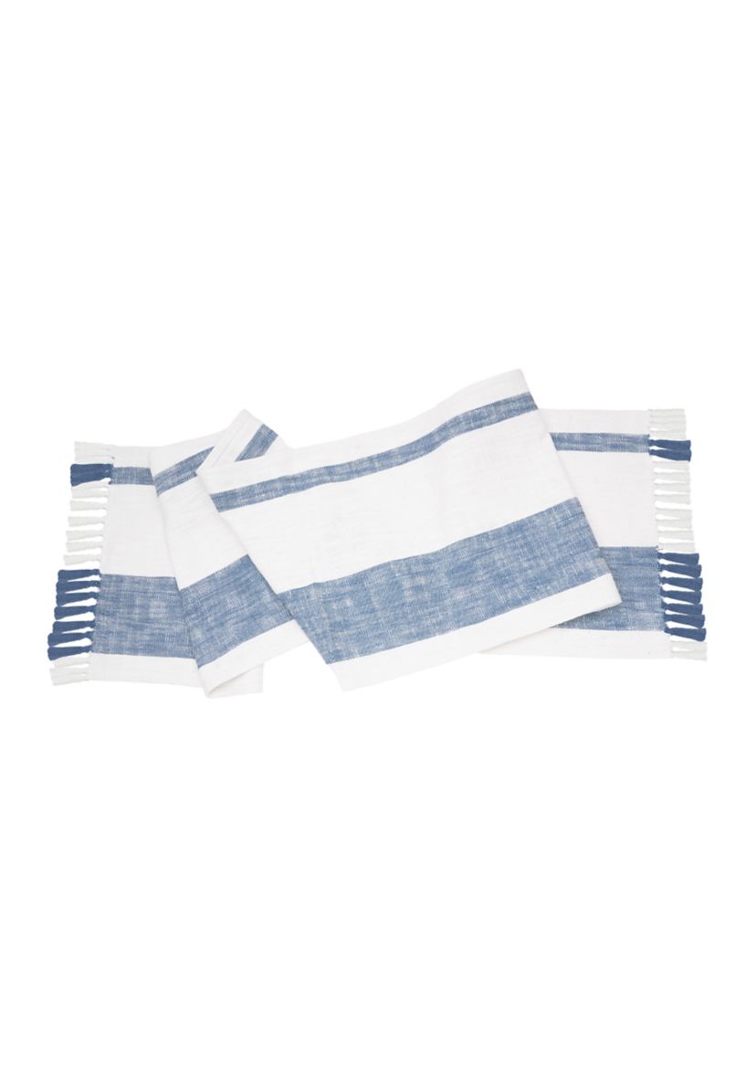 Morgan Denim Stripe Table Runner