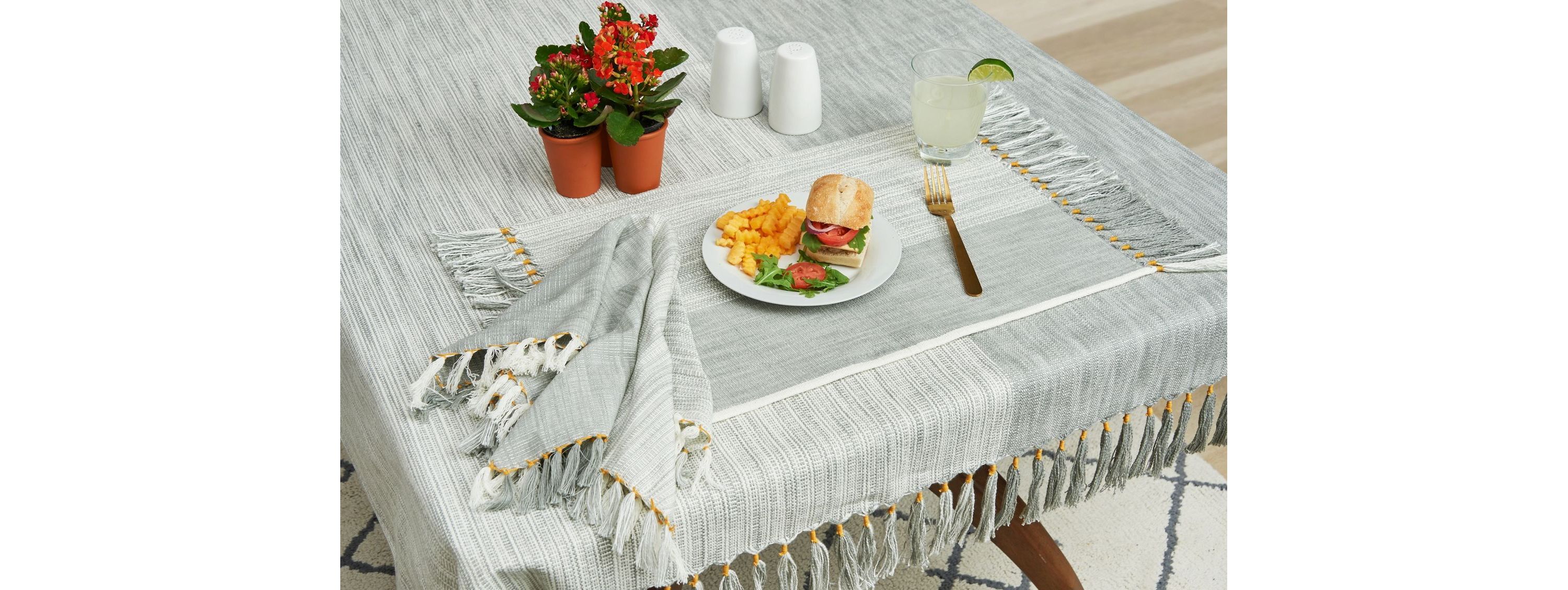 Kerbey Boulder 54" x 54" Table Throw Tablecloth