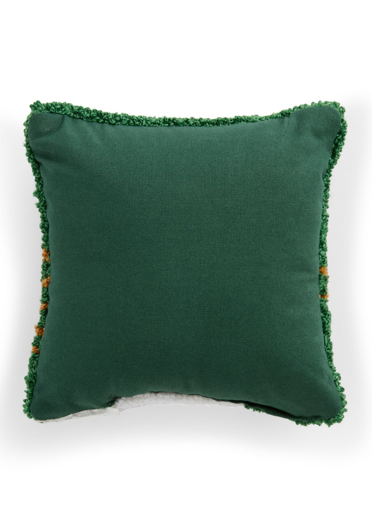 Snowman Hooked Mini Pillow