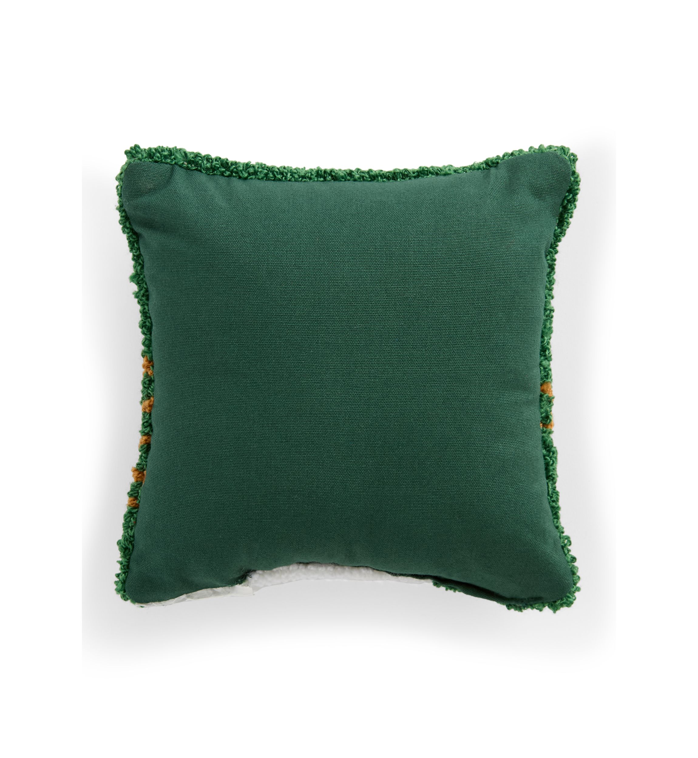 Snowman Hooked Mini Pillow