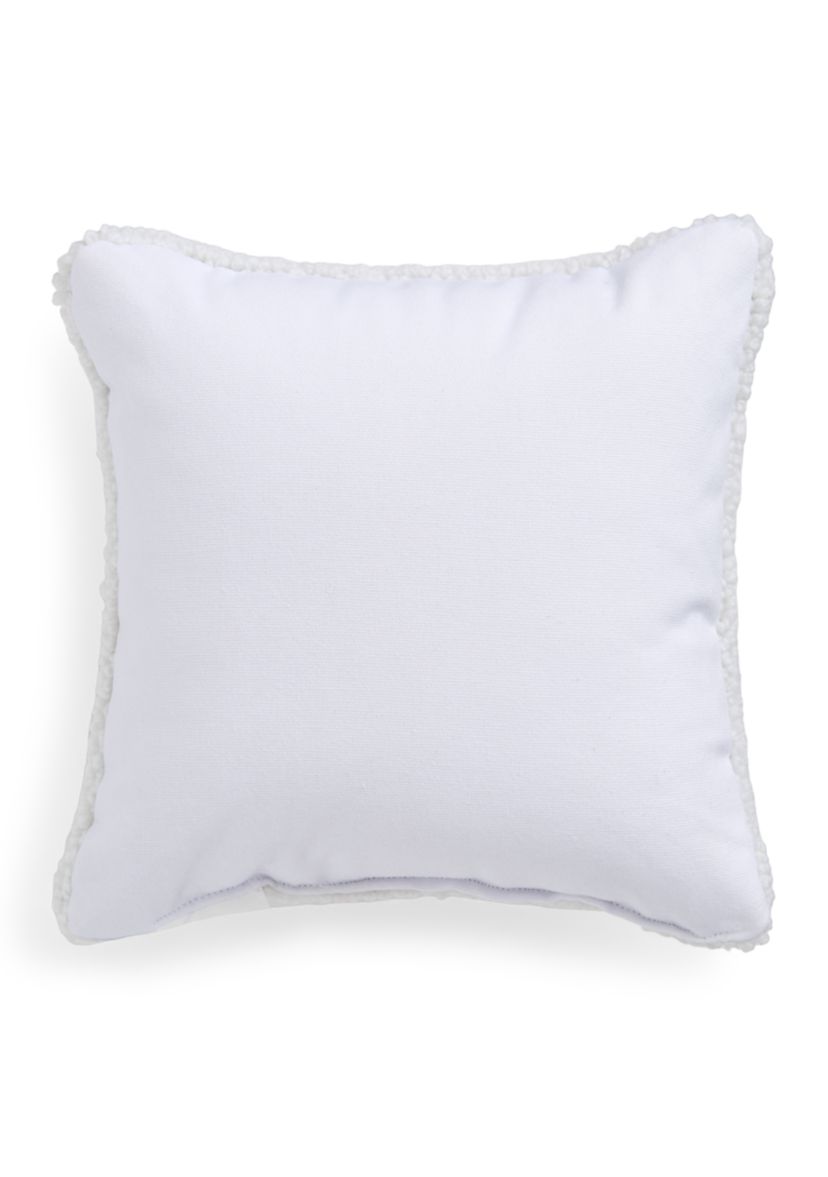 Santa Paws Hooked Mini Pillow