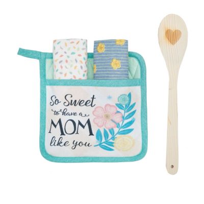 C&F Home Mom Like You Potholder Gift Set, Blue
