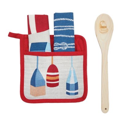 C&F Home Buoy Valentine's Day Potholder Gift Set, Blue