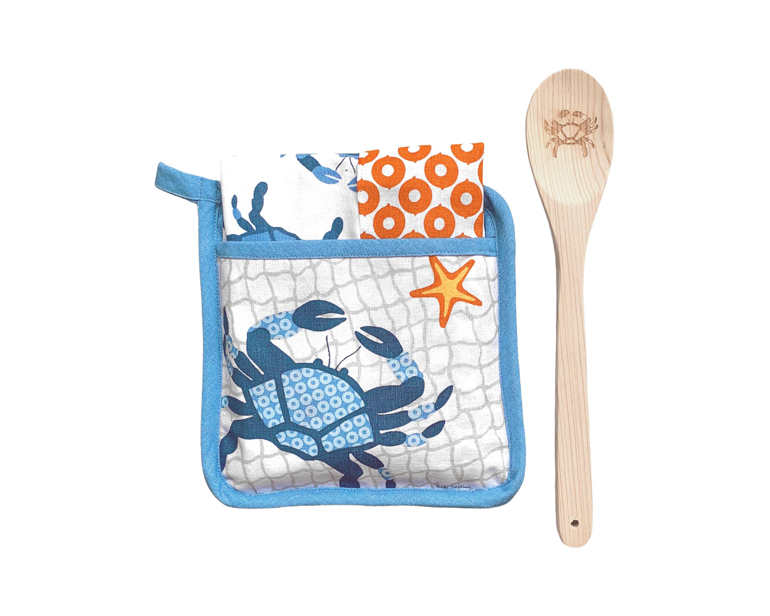 Crab Potholder Gift Set