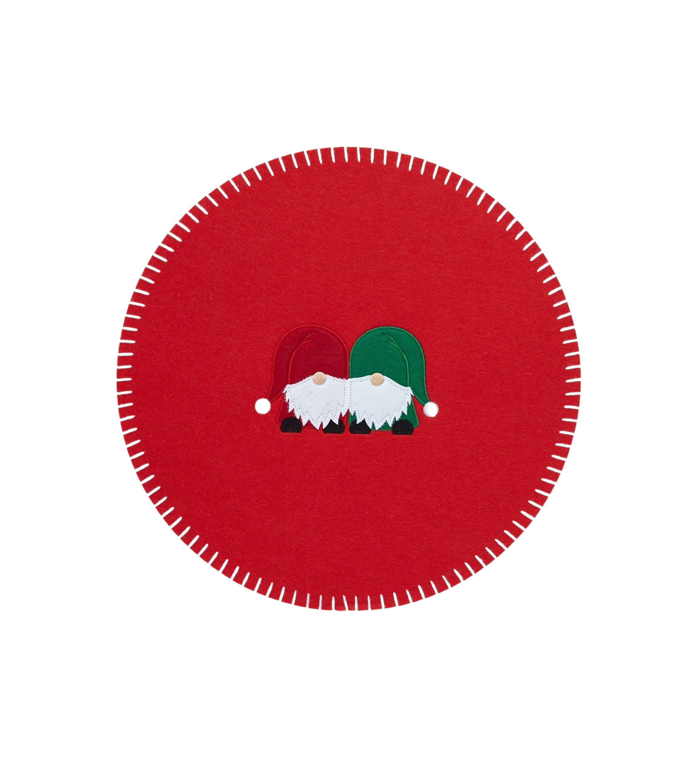 Gnome Round Felt Placemat 
