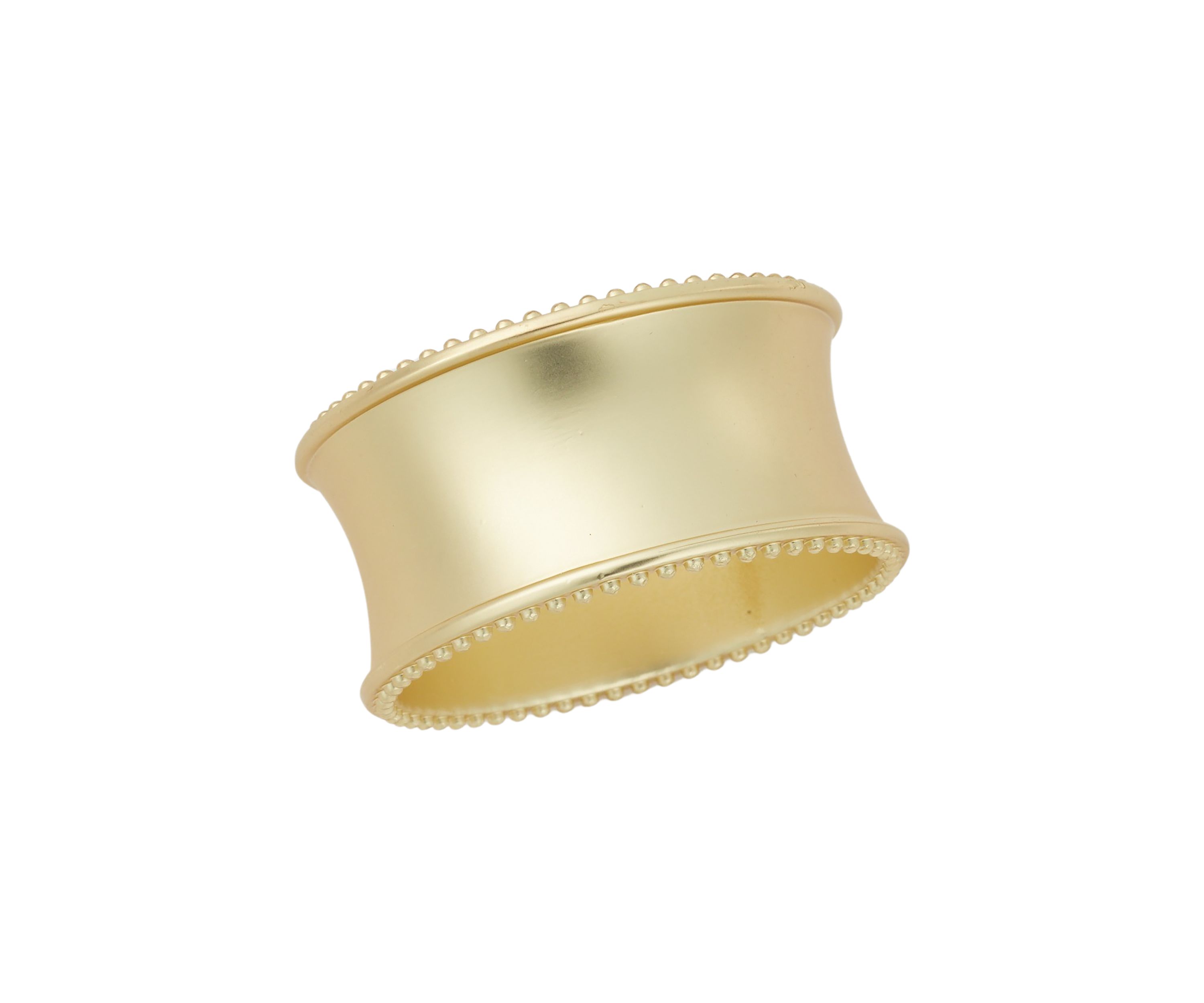 Beaded Elegance Gold Napkin Ring