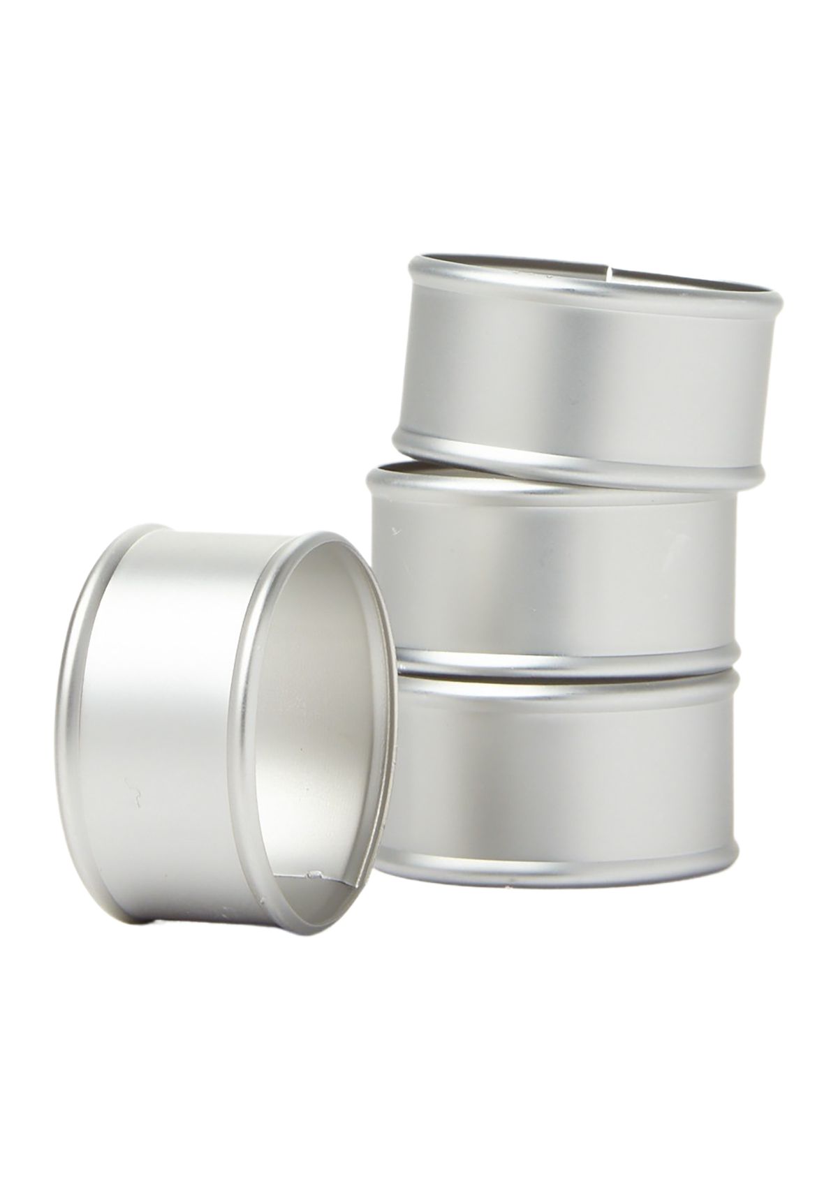 C&F Home Brushed Silver Napkin Rings - Set of 4 | Belk