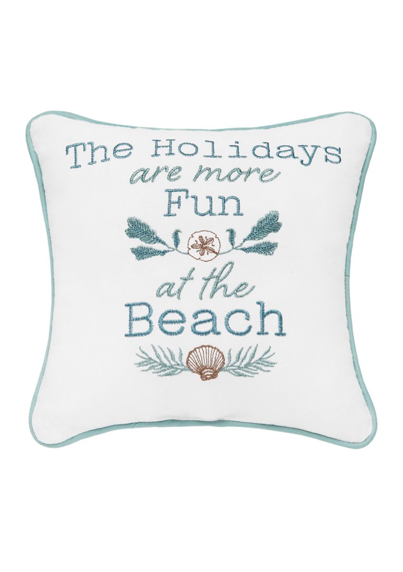 "Holidays Are More Fun" Mini Pillow