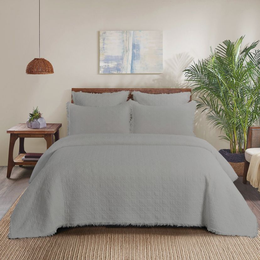 Trellis Slate Euro Sham Set