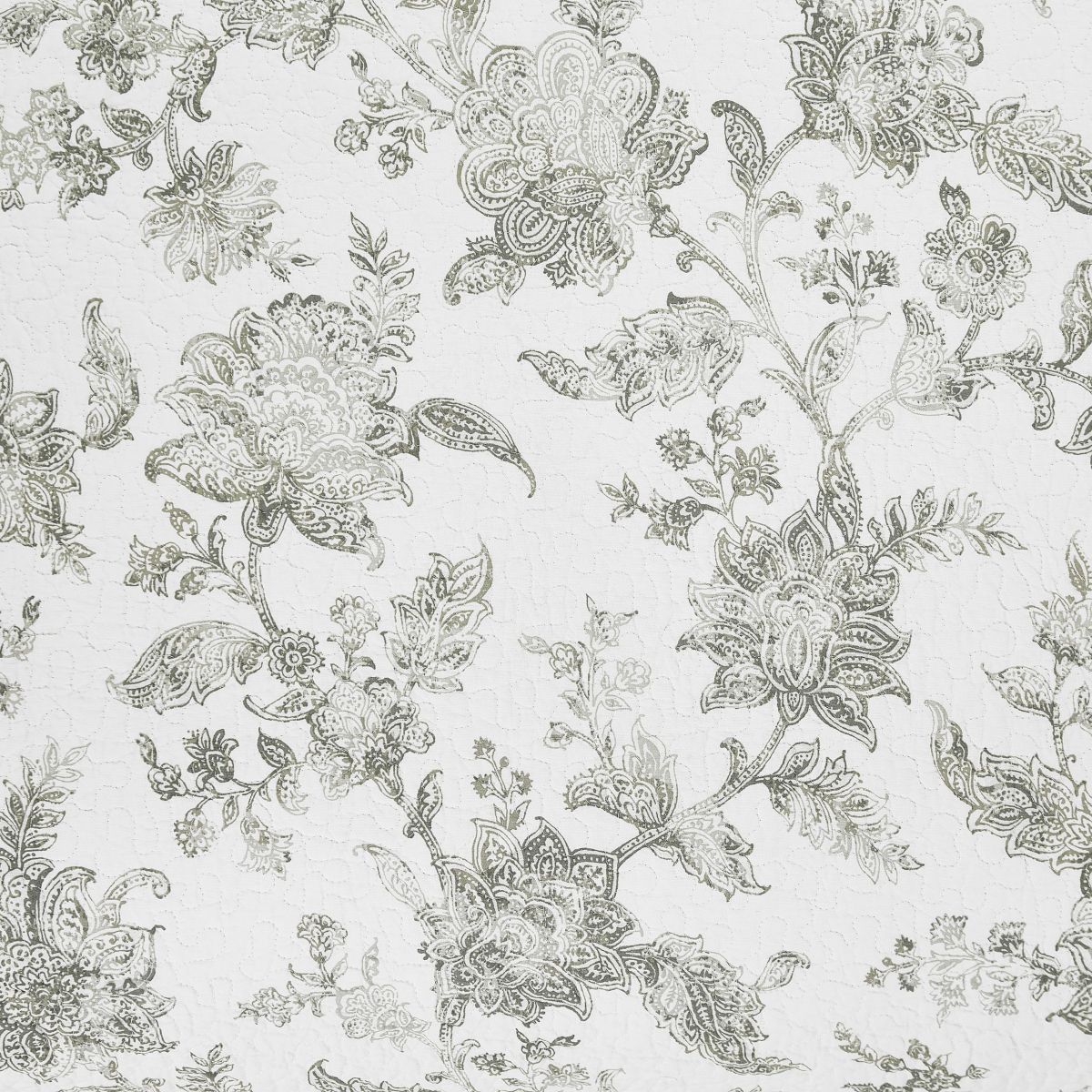 Miriam Slate Reversible Floral Full/Queen Quilt Set