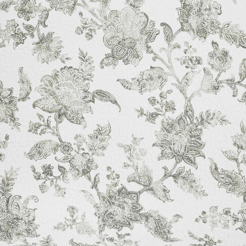 Miriam Slate Reversible Floral Full/Queen Quilt Set