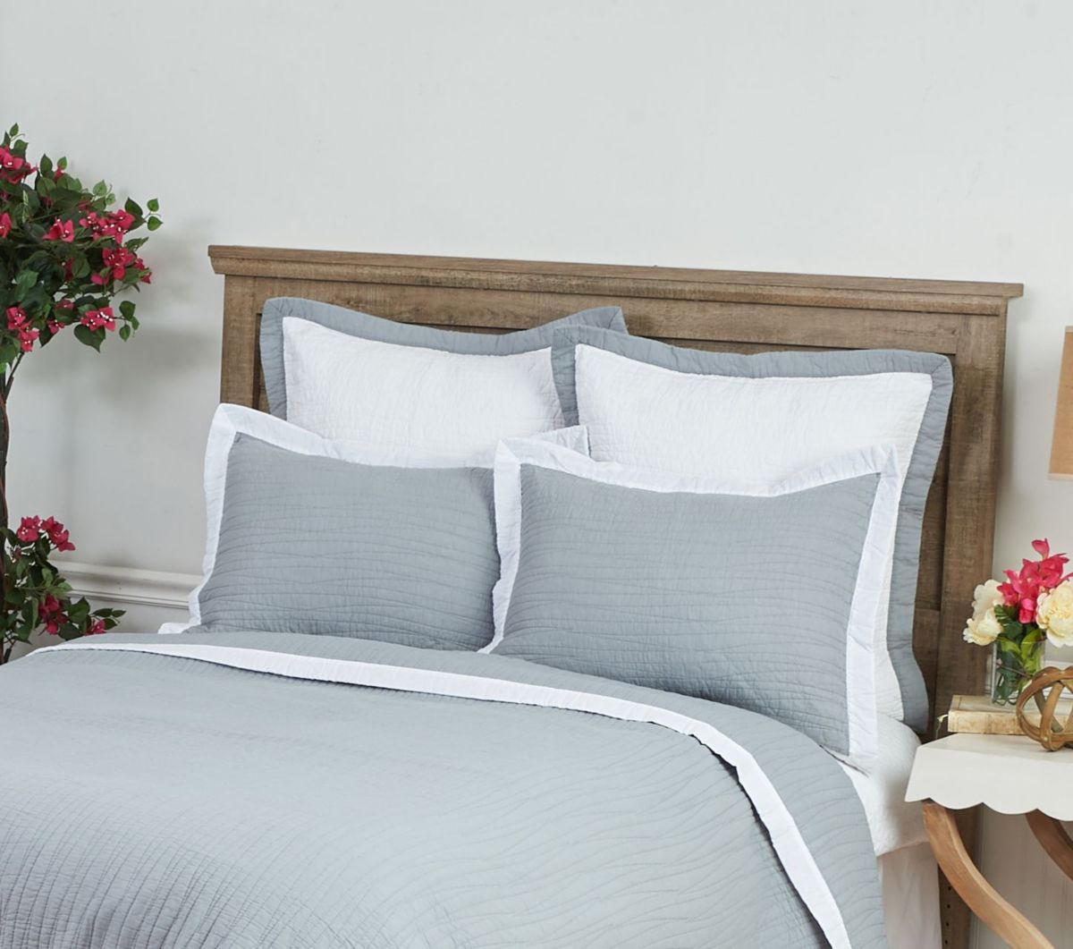 Kinsley Slate Full/Queen Quilt Set