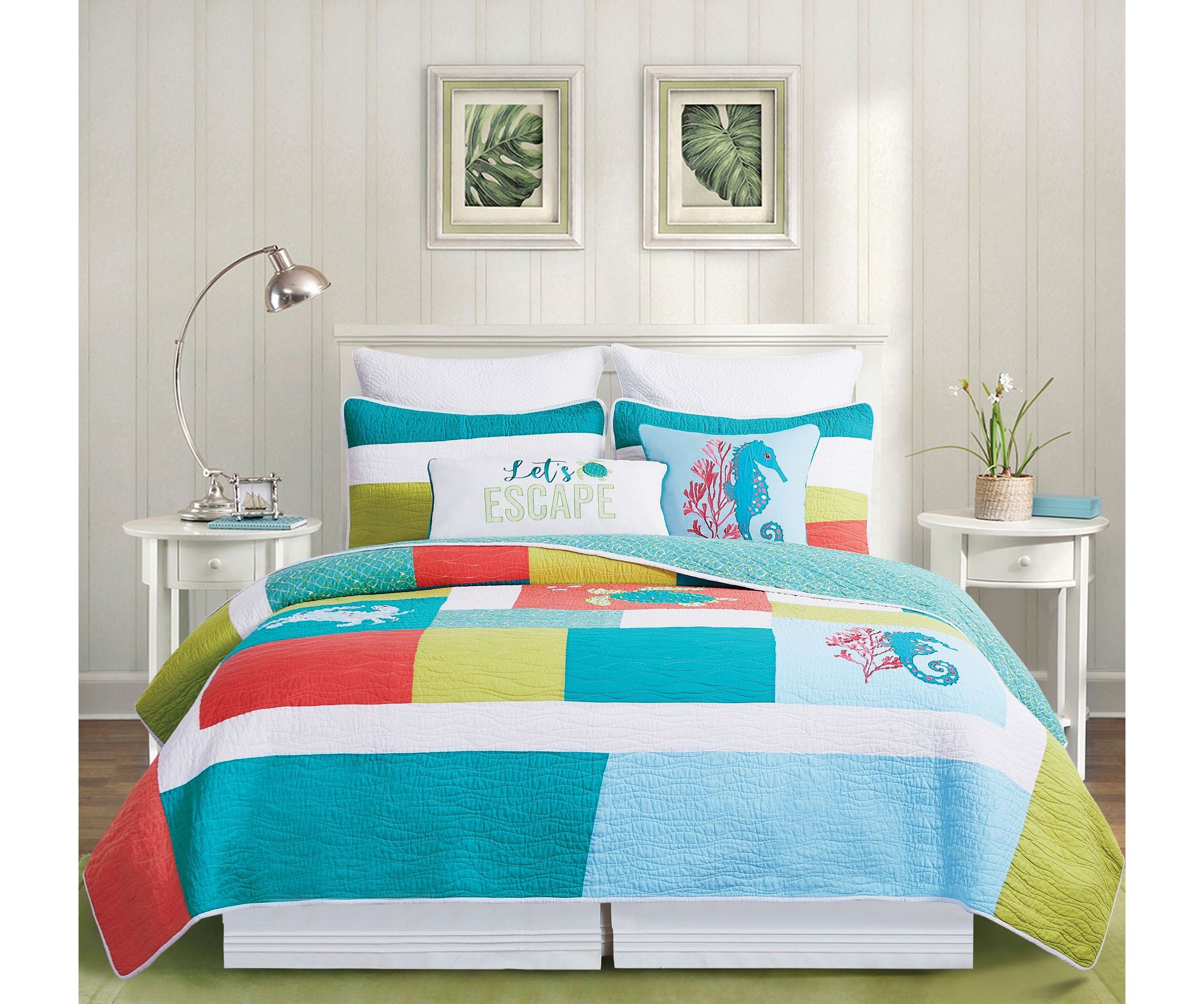 Santorini Full/Queen Quilt Set