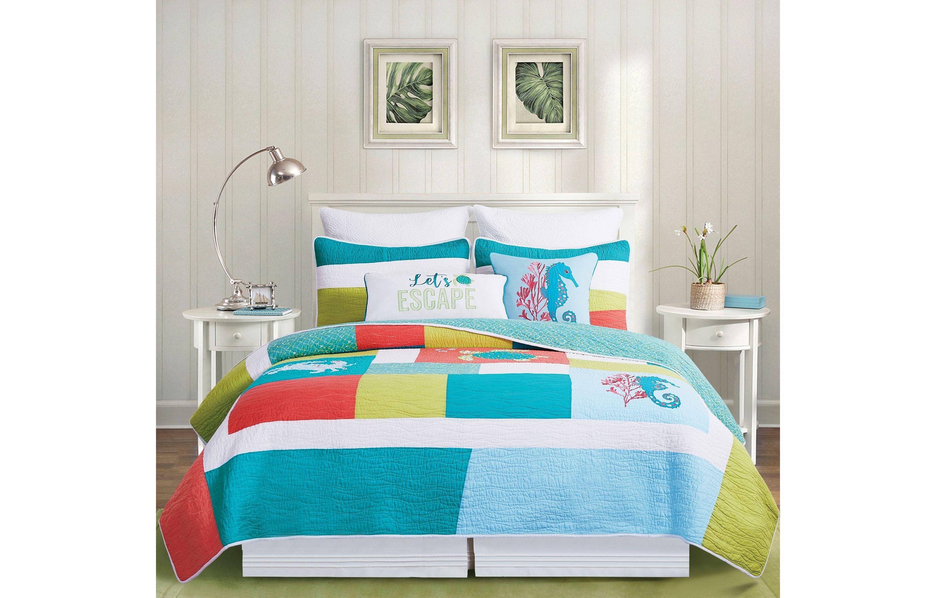 Santorini Full/Queen Quilt Set