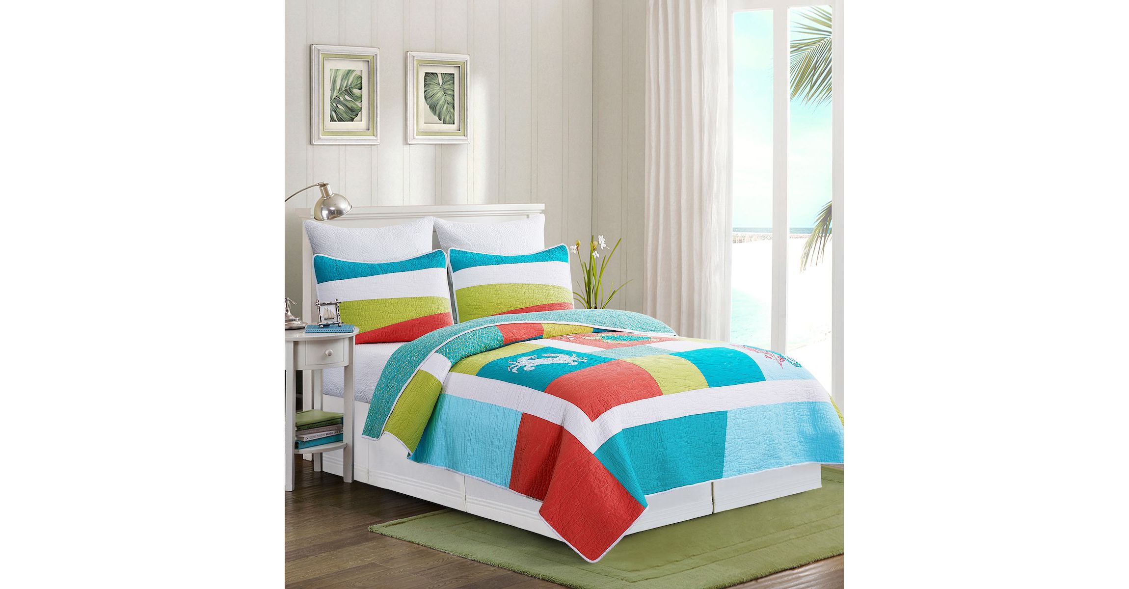 Santorini Full/Queen Quilt Set