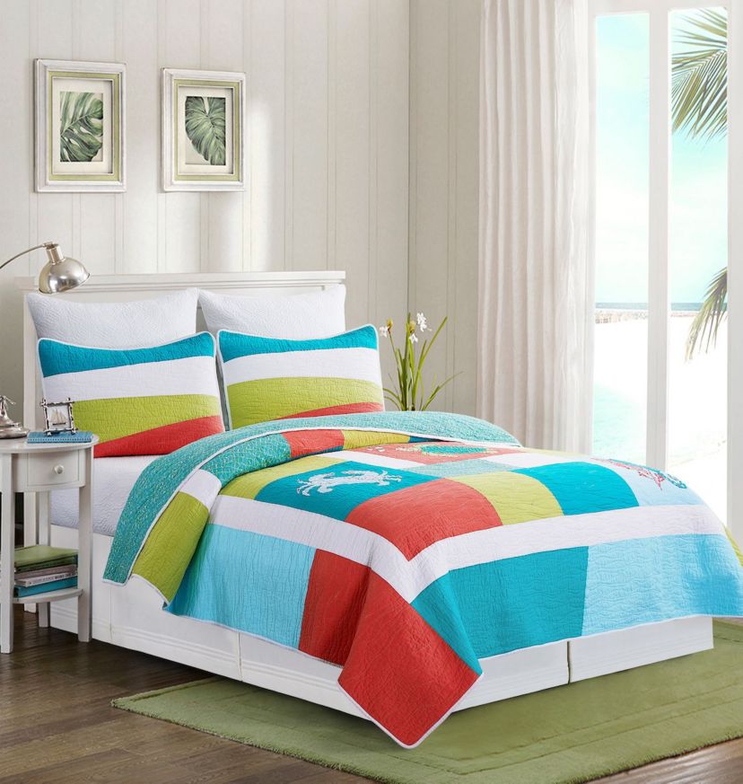 Santorini Full/Queen Quilt Set