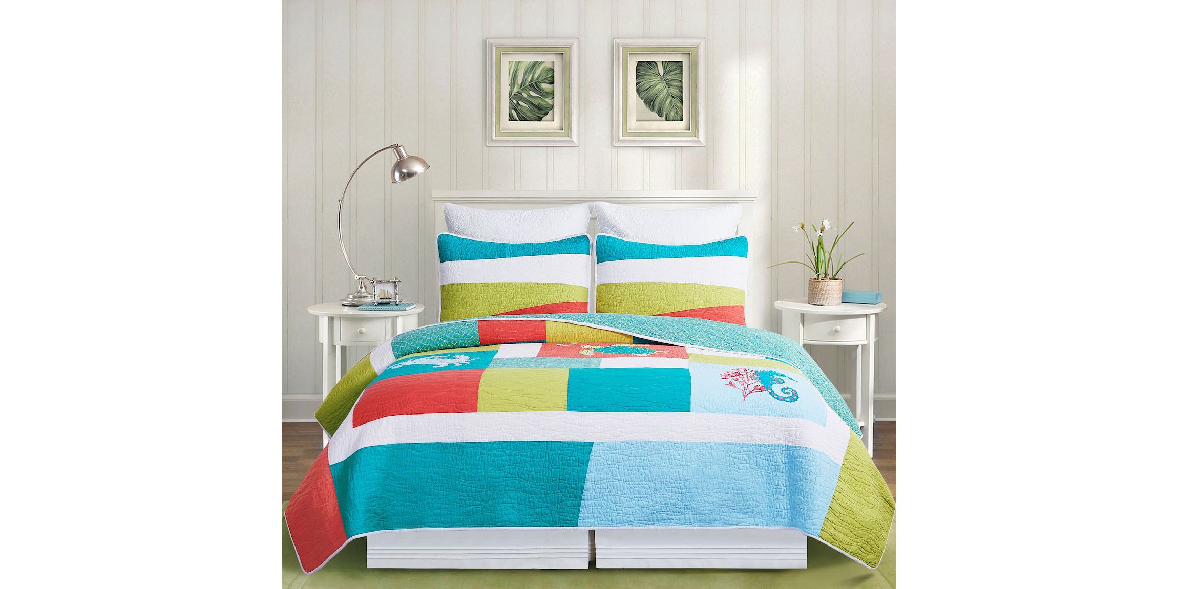Santorini Full/Queen Quilt Set
