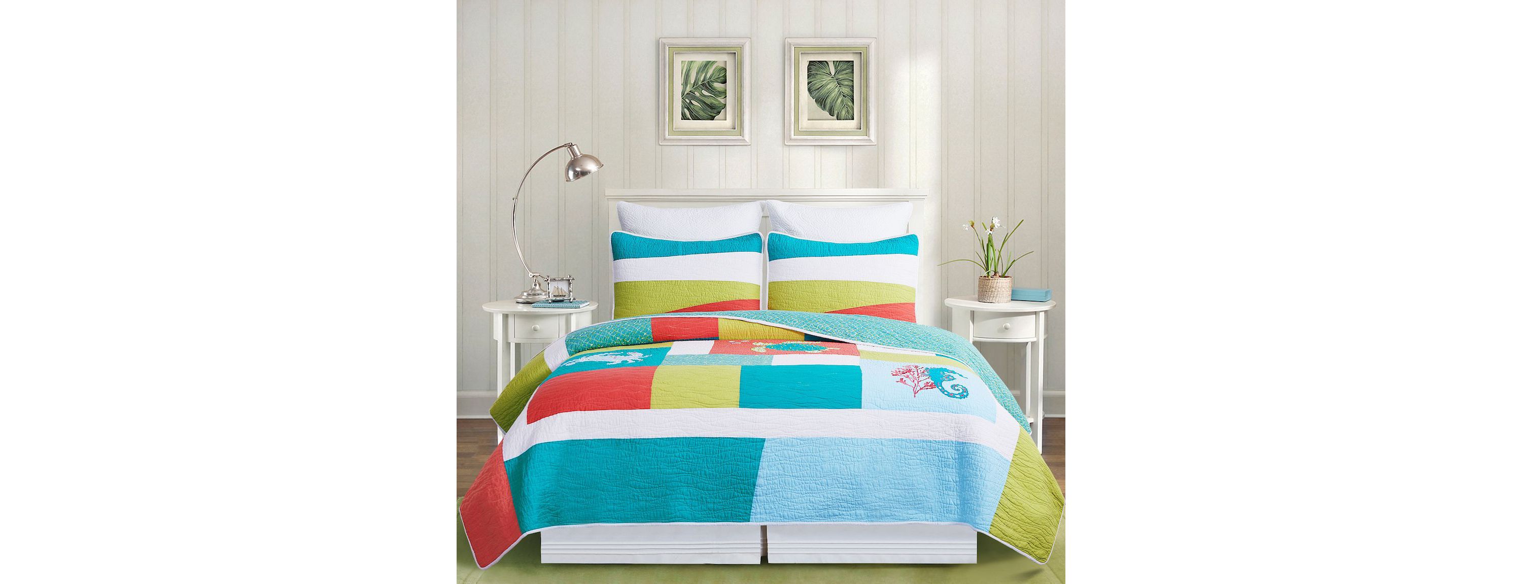 Santorini Full/Queen Quilt Set