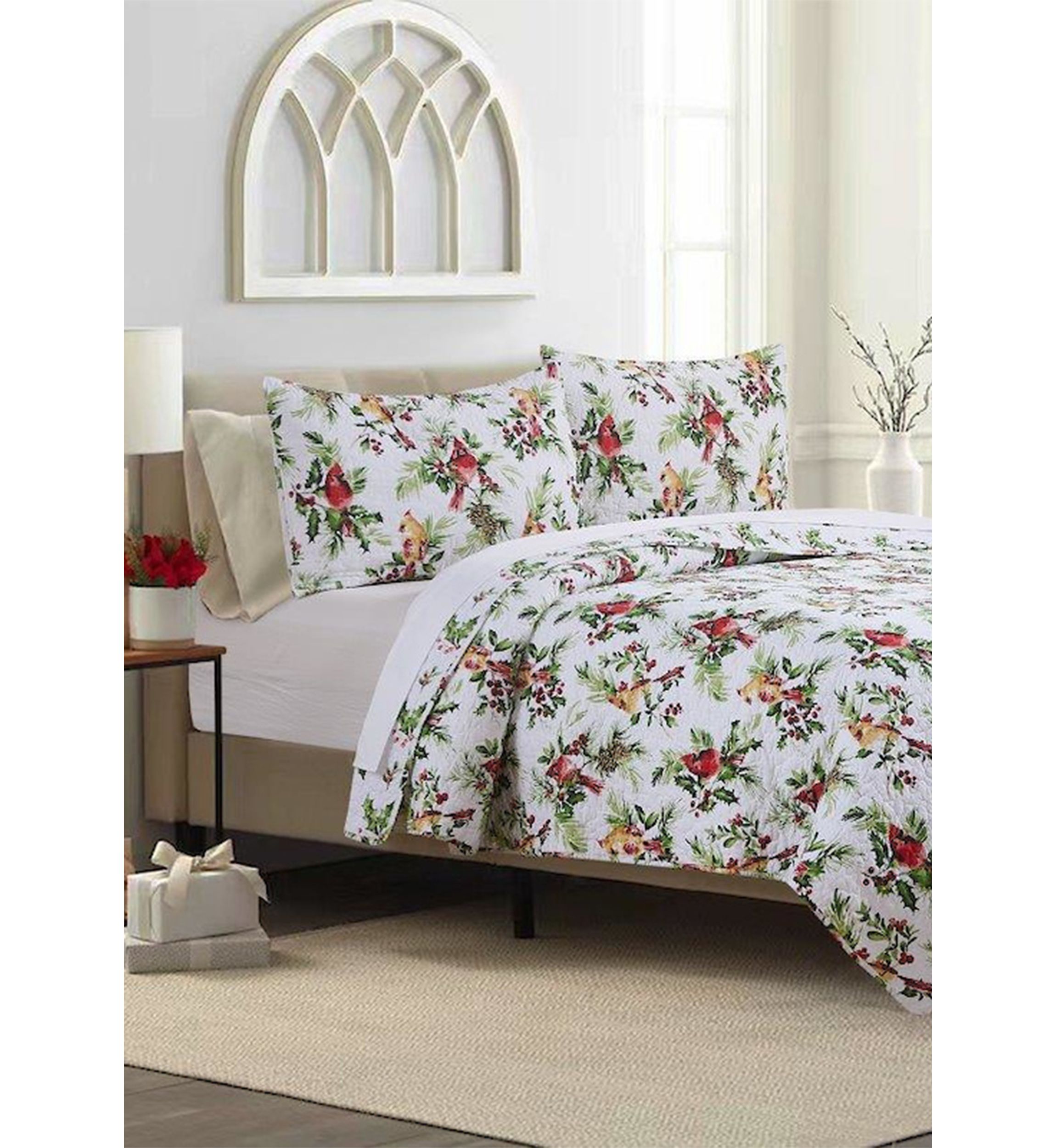 Cardinal Quilt Set
