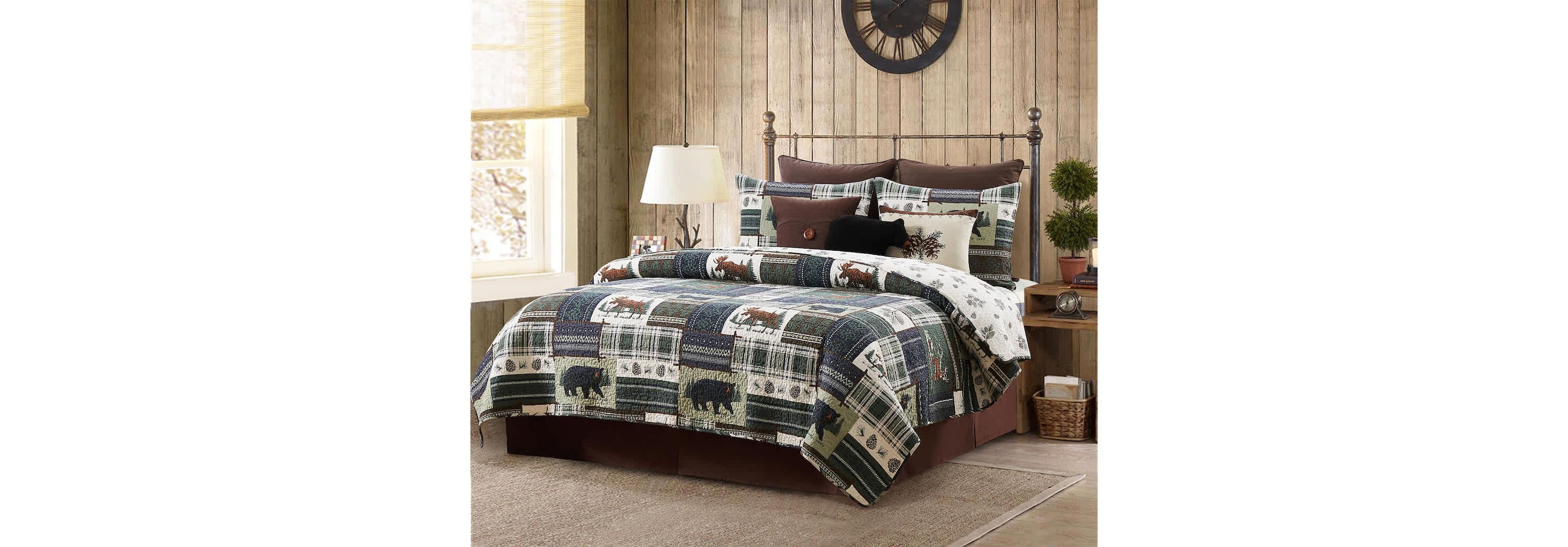 Greenstone Pines Full & Queen 3-Piece Quilt Set
