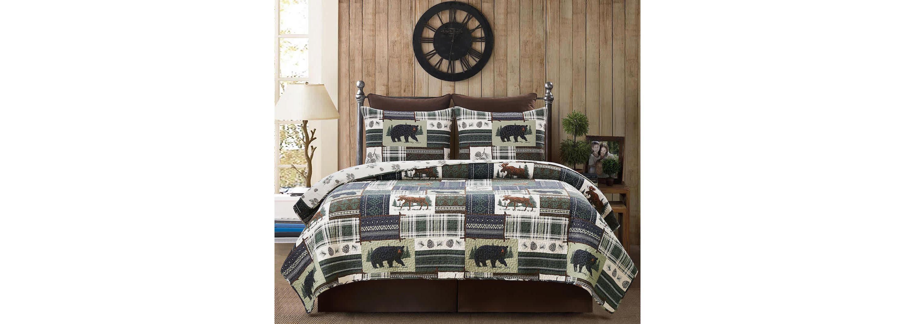 Greenstone Pines Full & Queen 3-Piece Quilt Set