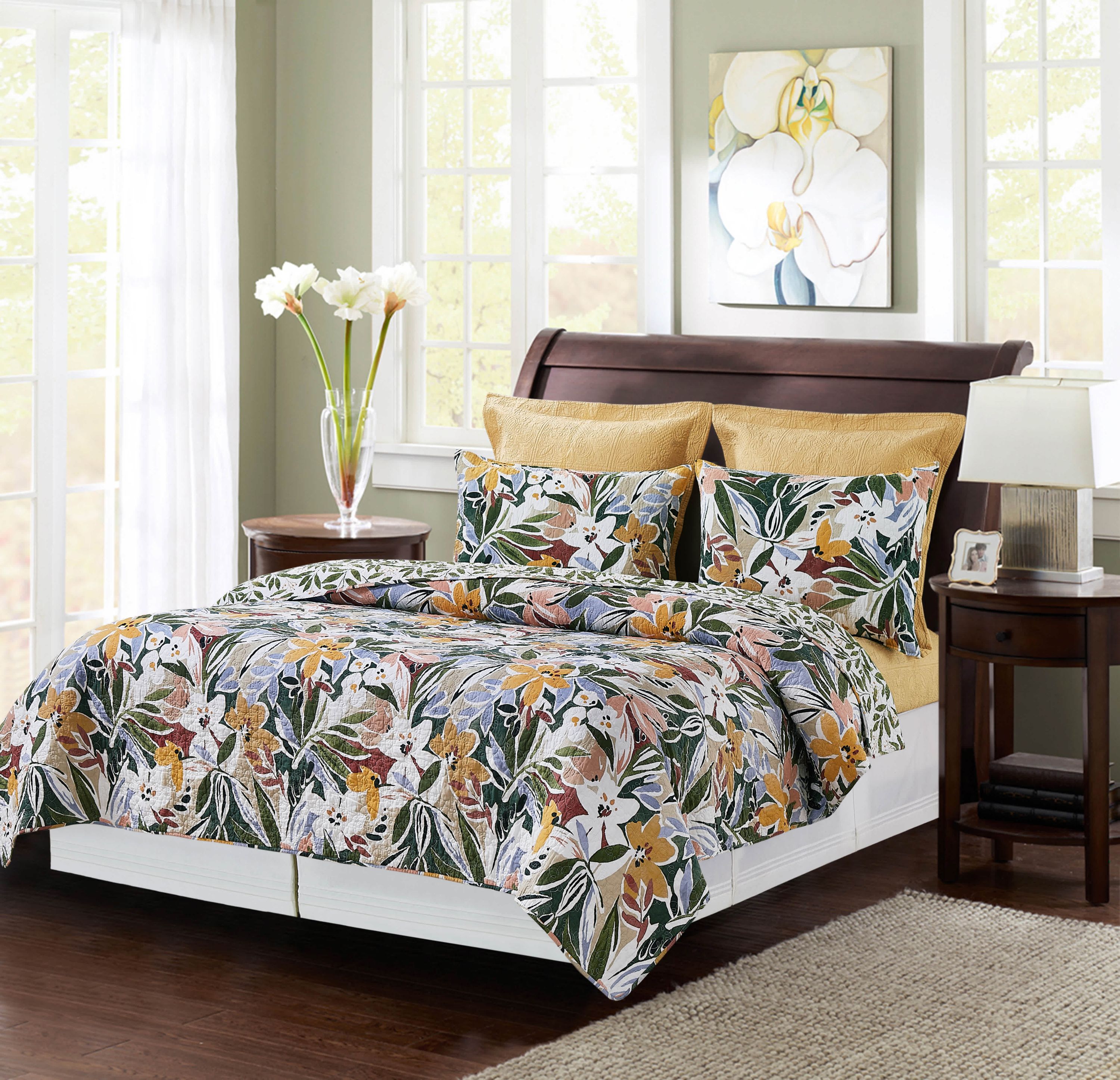 Joelle Full/Queen 3-Piece Quilt Set