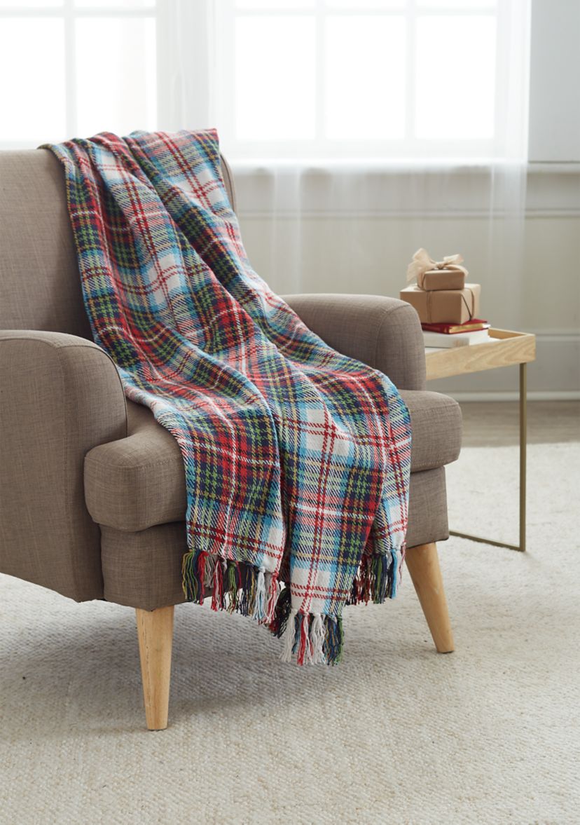 Morris Plaid Throw 