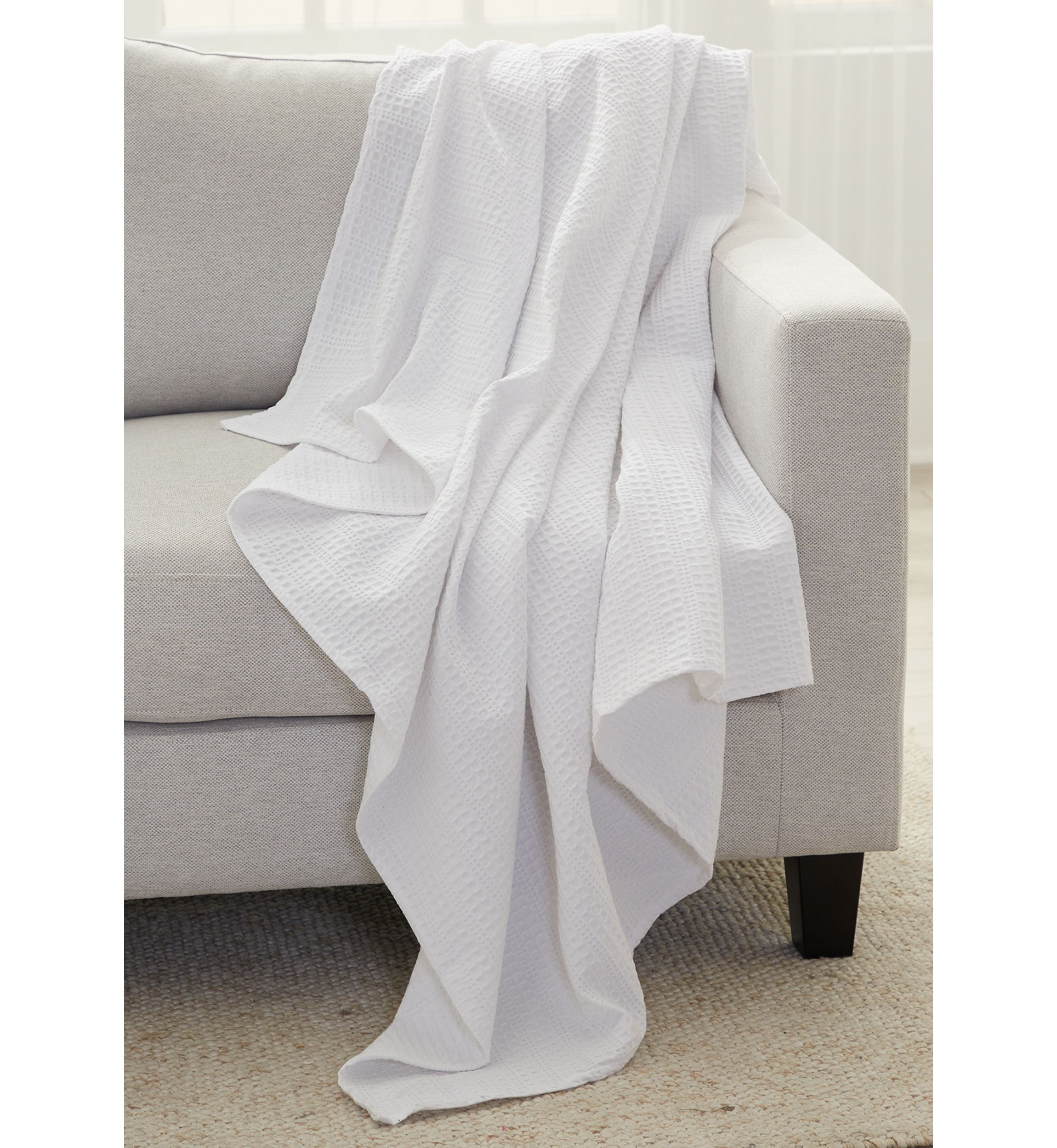 Textured Waffle Throw 