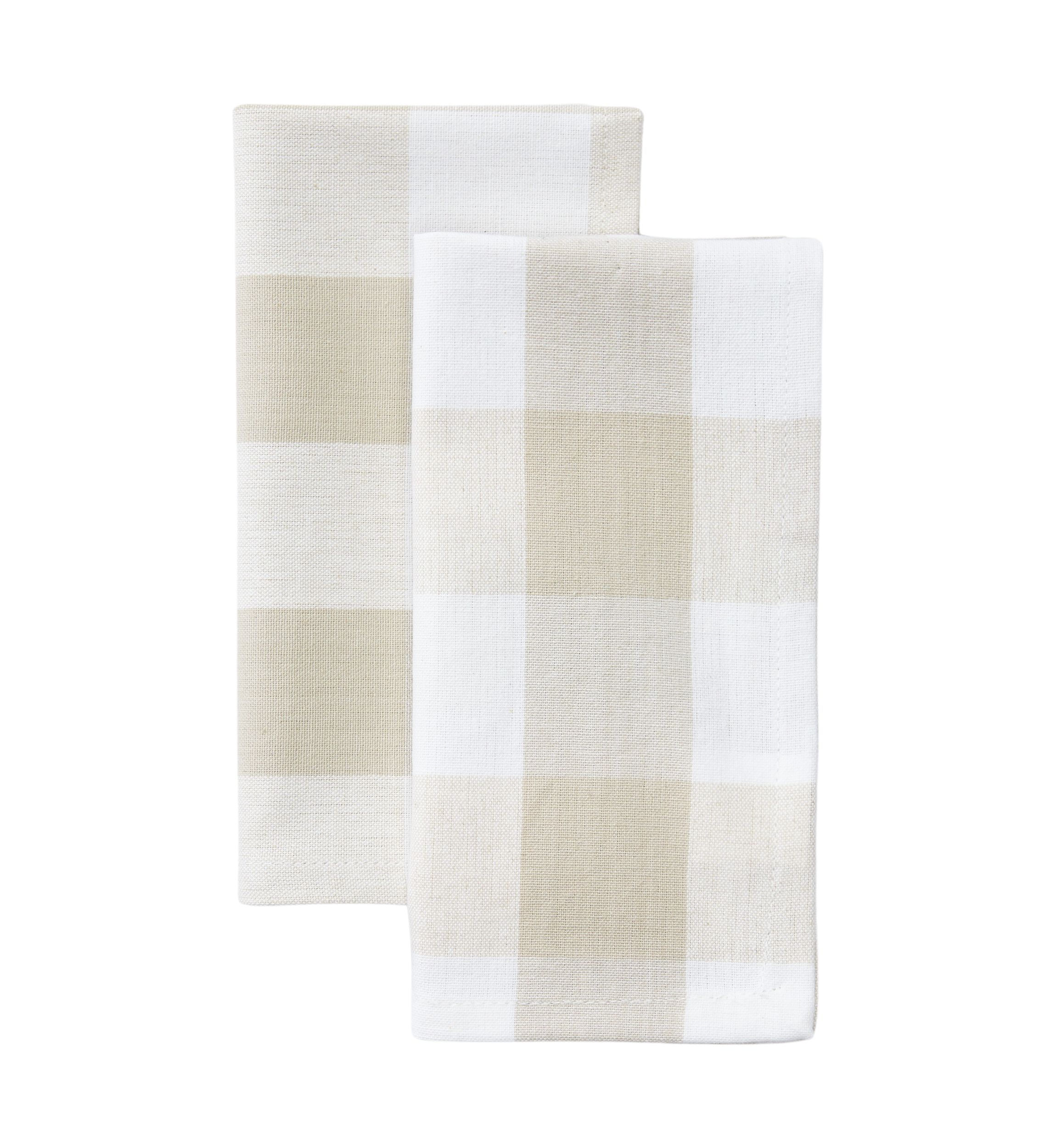 Franklin Gingham Pebble Set of 2 Napkins