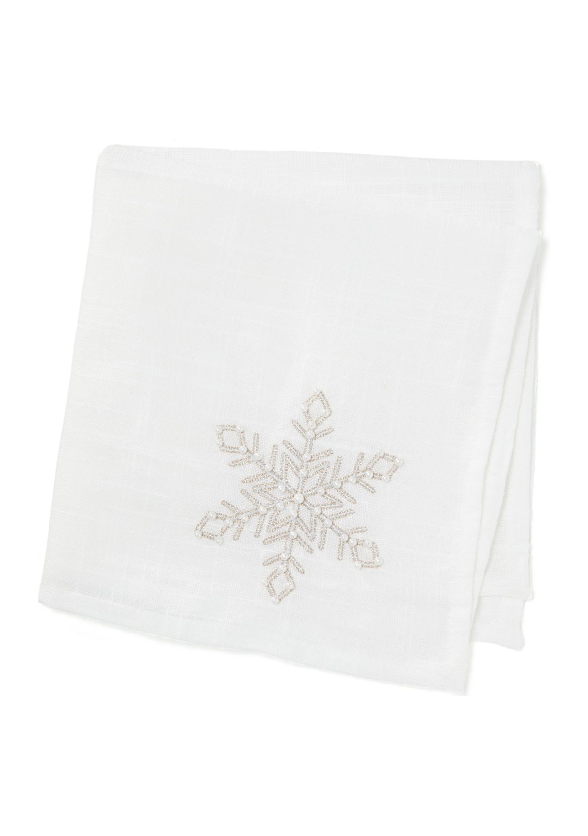 Champagne Snowflake Napkin