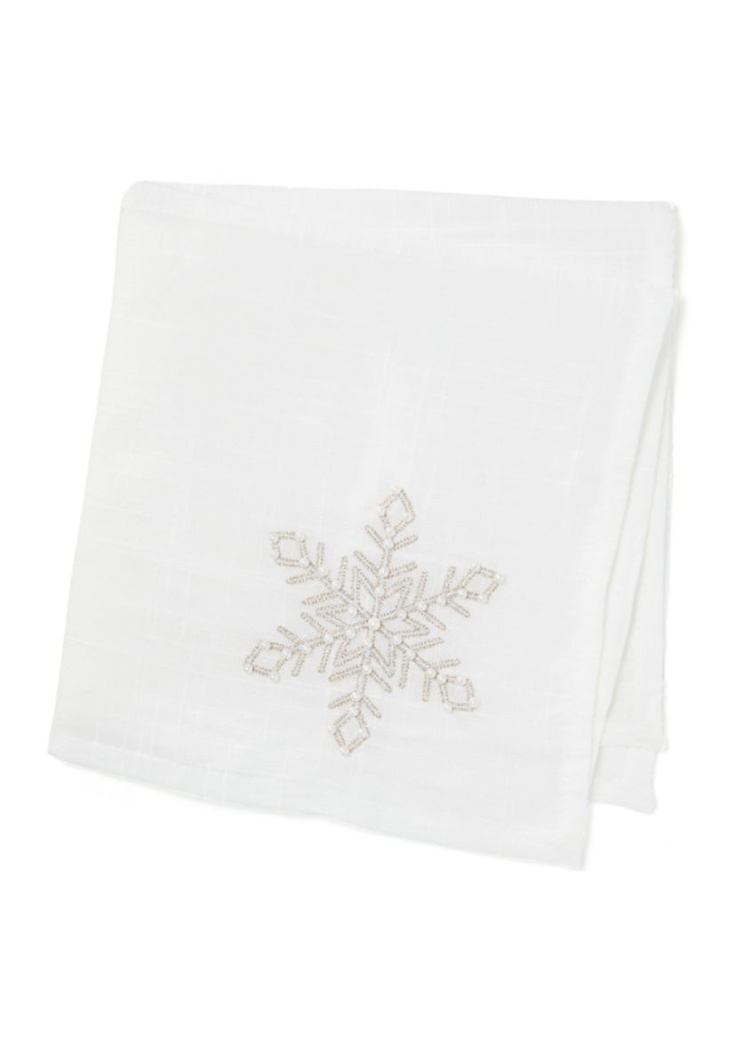 Champagne Snowflake Napkin