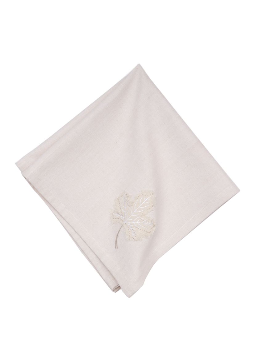 Neutral Maple Leaves Napkin
