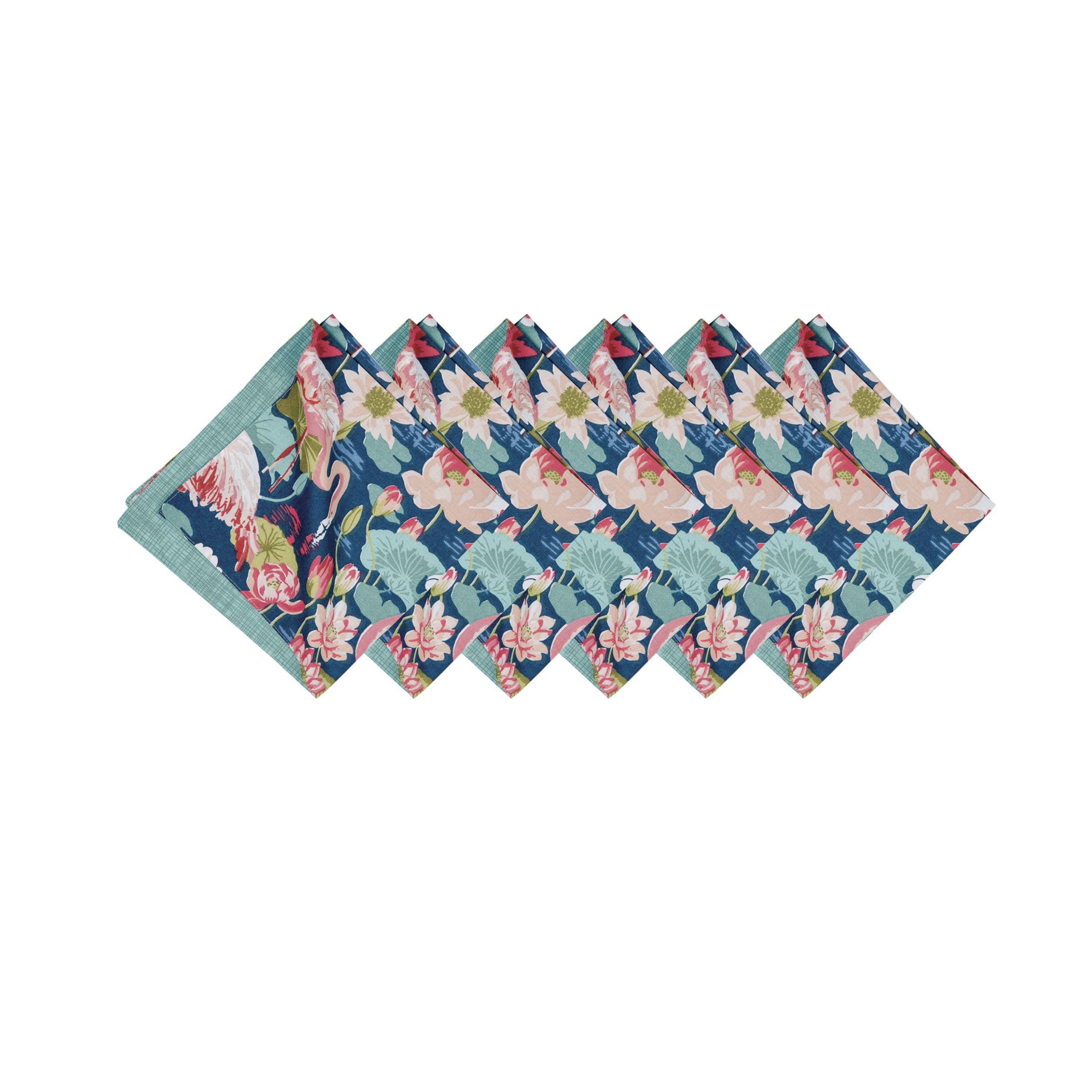 Flamingo Lagoon Napkin Set of 6