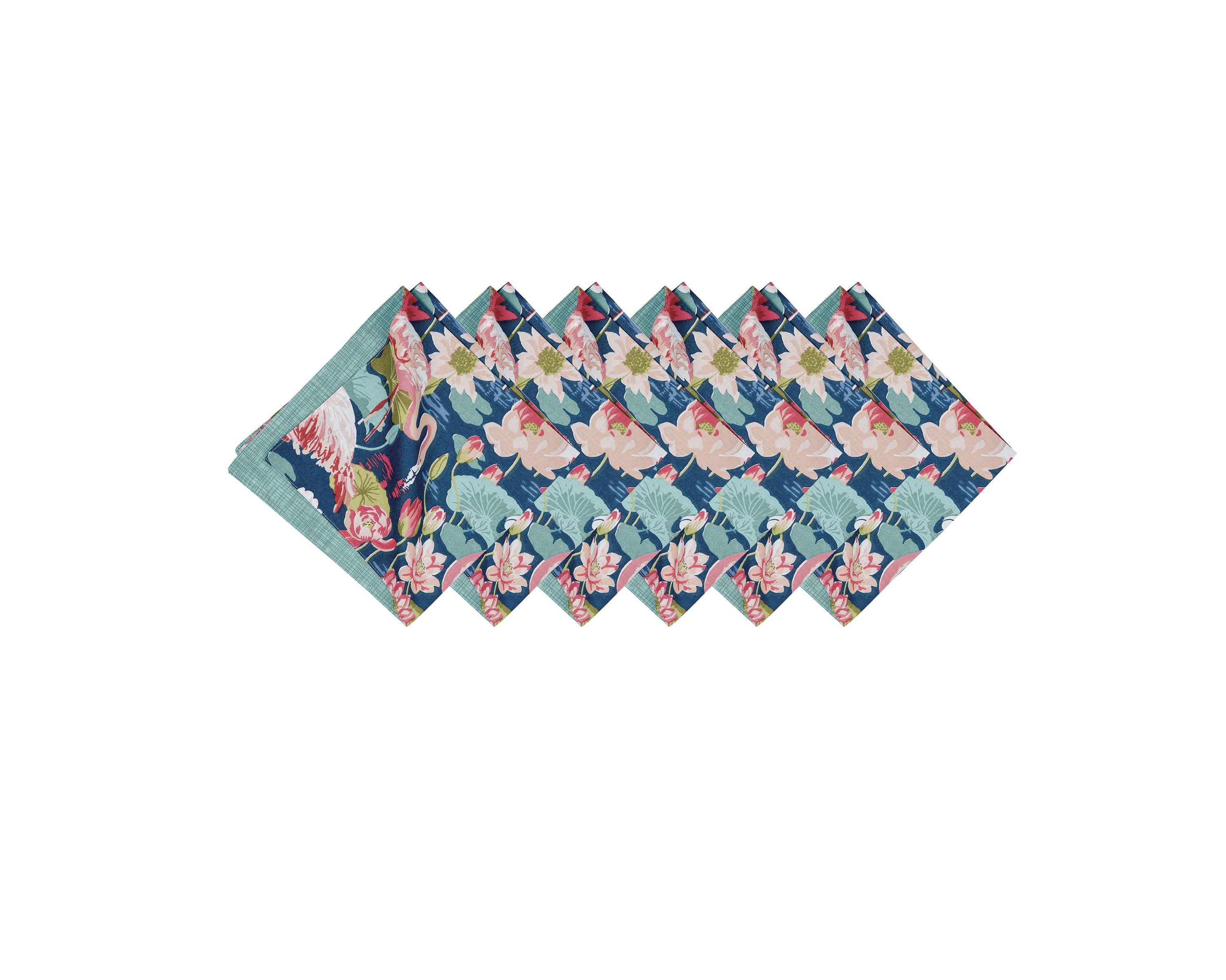 Flamingo Lagoon Napkin Set of 6